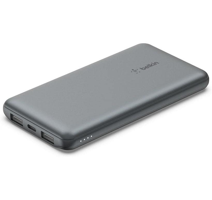 Belkin Powerbank 10000 mAh, PD 39 W, 1× USB-C, 1× USB-A, Grau