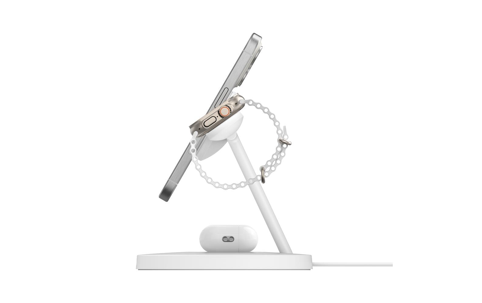 Belkin BOOST CHARGE PRO 3-in-1 Ladestation – 15 W, Qi2, magnetisch – für Apple Watch