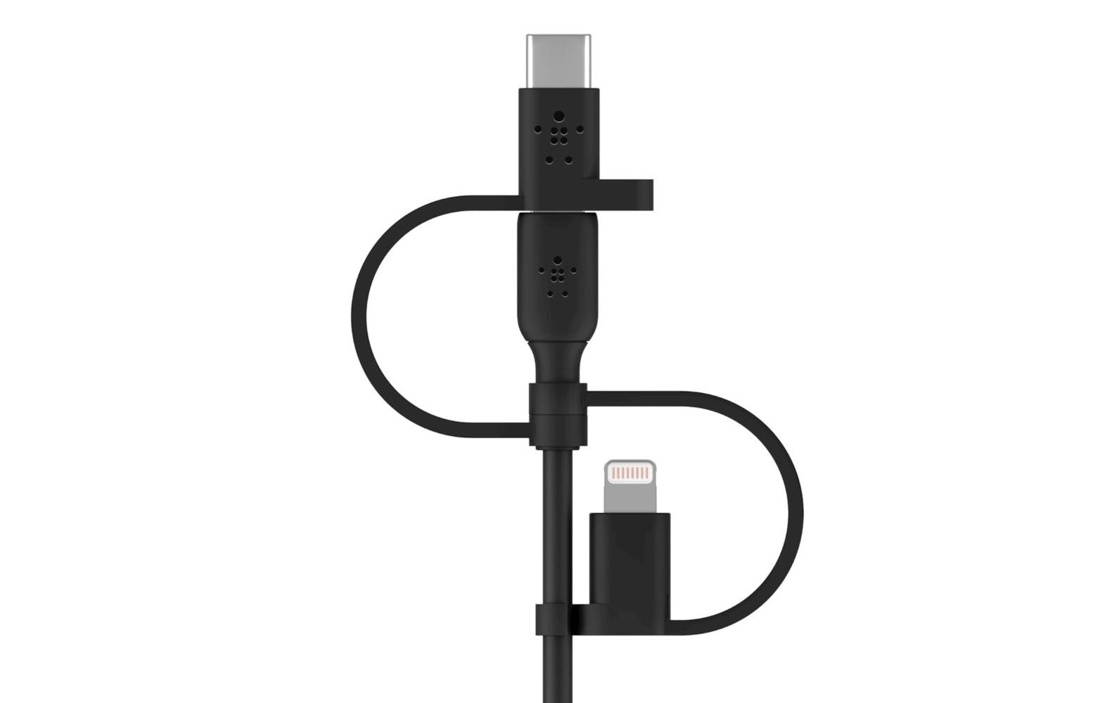 Belkin USB-Kabel, USB-A zu Lightning, Micro-USB, USB-C, 1 m