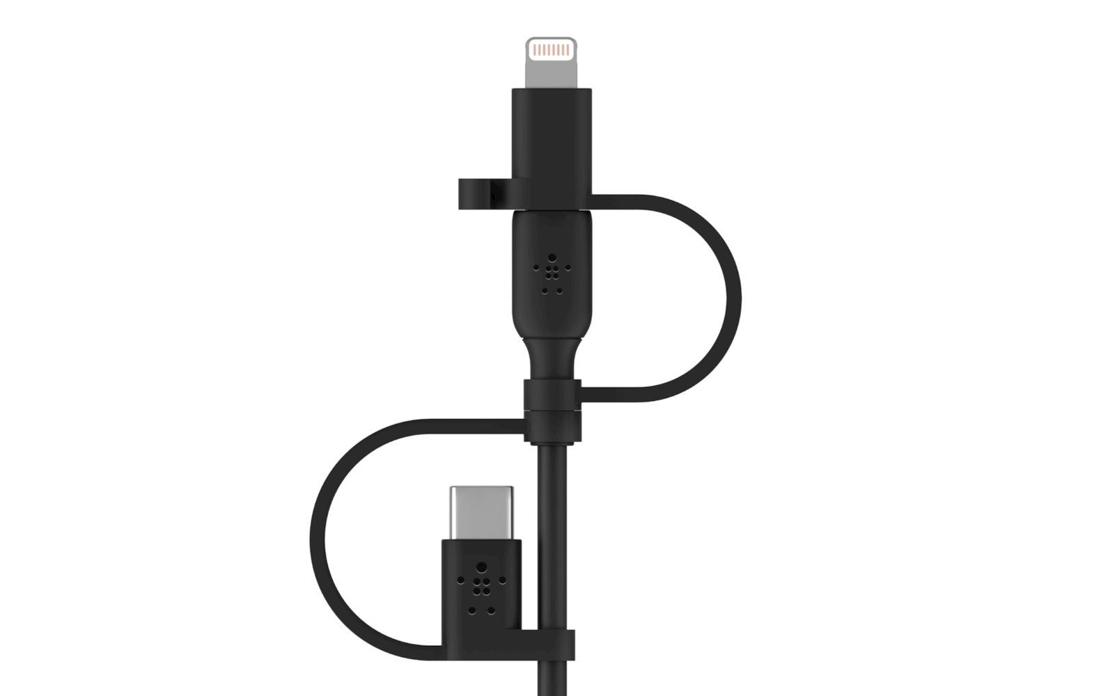 Belkin USB-Kabel, USB-A zu Lightning, Micro-USB, USB-C, 1 m