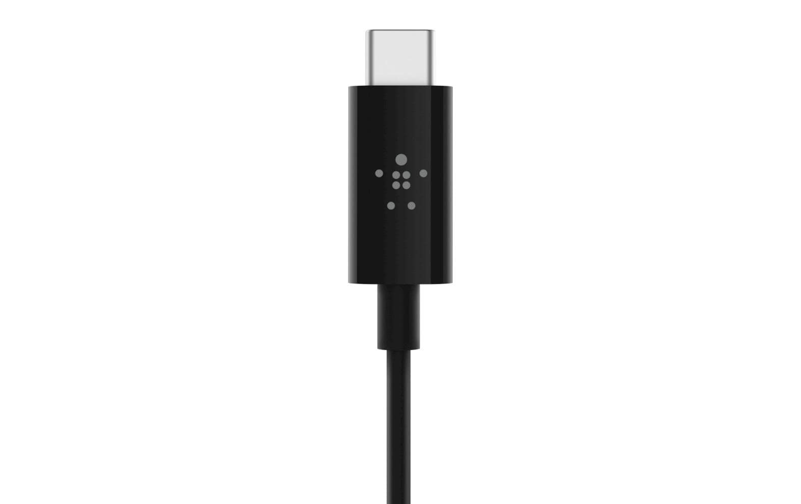 Belkin Audio-Adapterkabel USB-C (Stecker) auf 3,5 mm Klinke (Buchse) – 0,9 m, schwarz