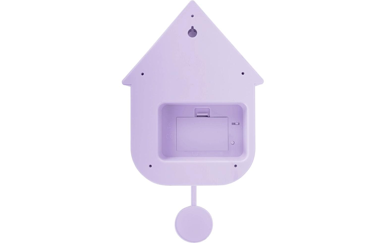 Karlsson Kuckucksuhr Soft Purple – 21,5 × 41 × 8,5 cm, lila, Kunststoff