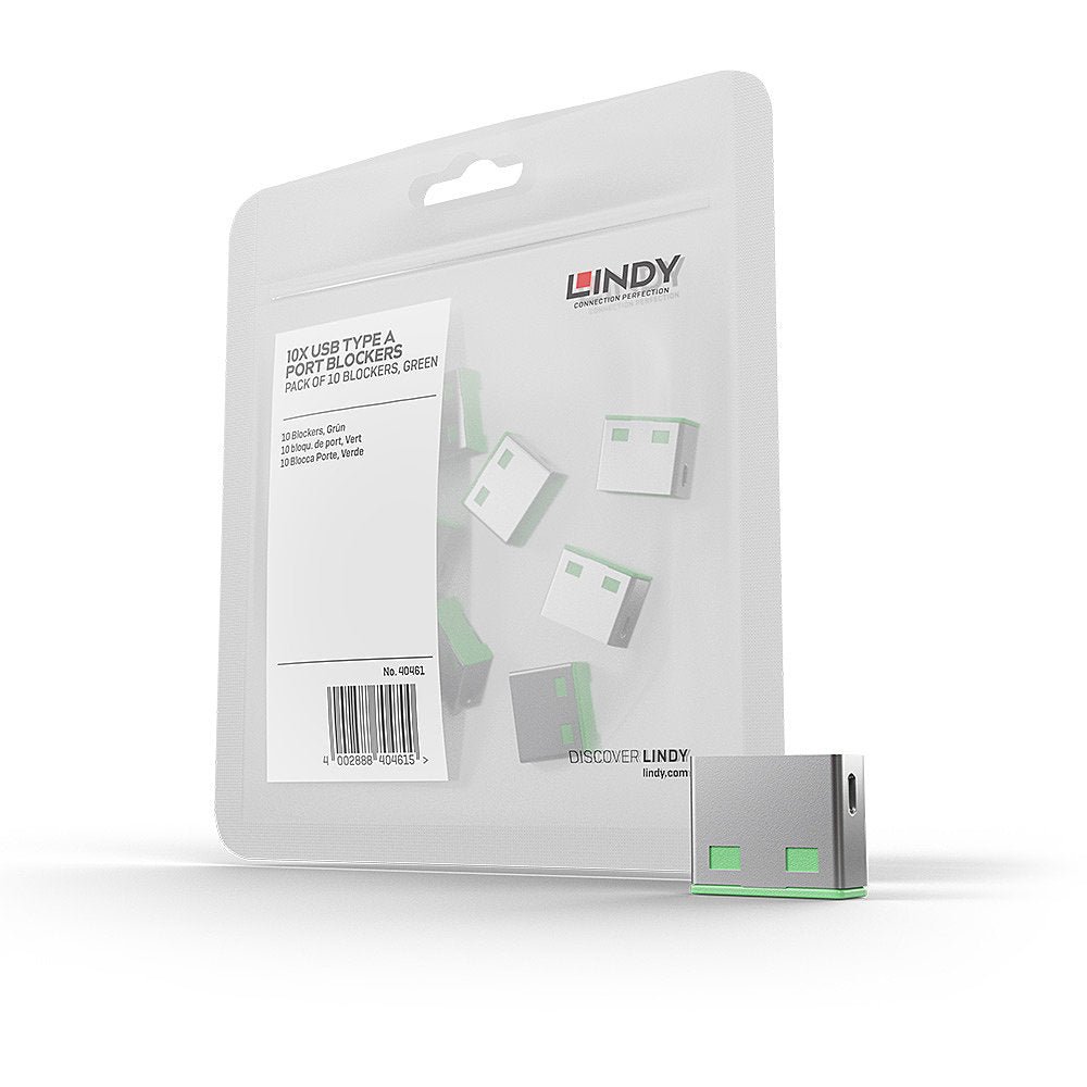 Lindy 10 USB Locks Zubehörtasche – Grün