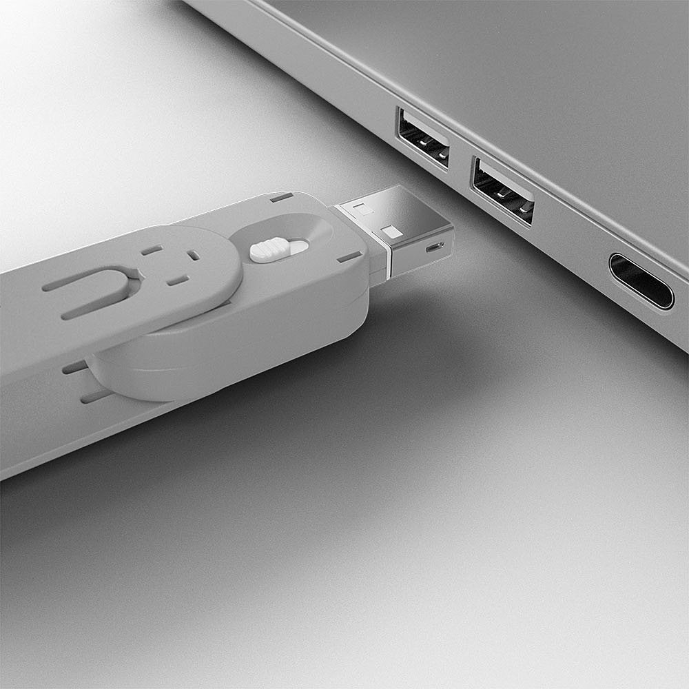 Lindy USB-Port-Sperre – Weiss