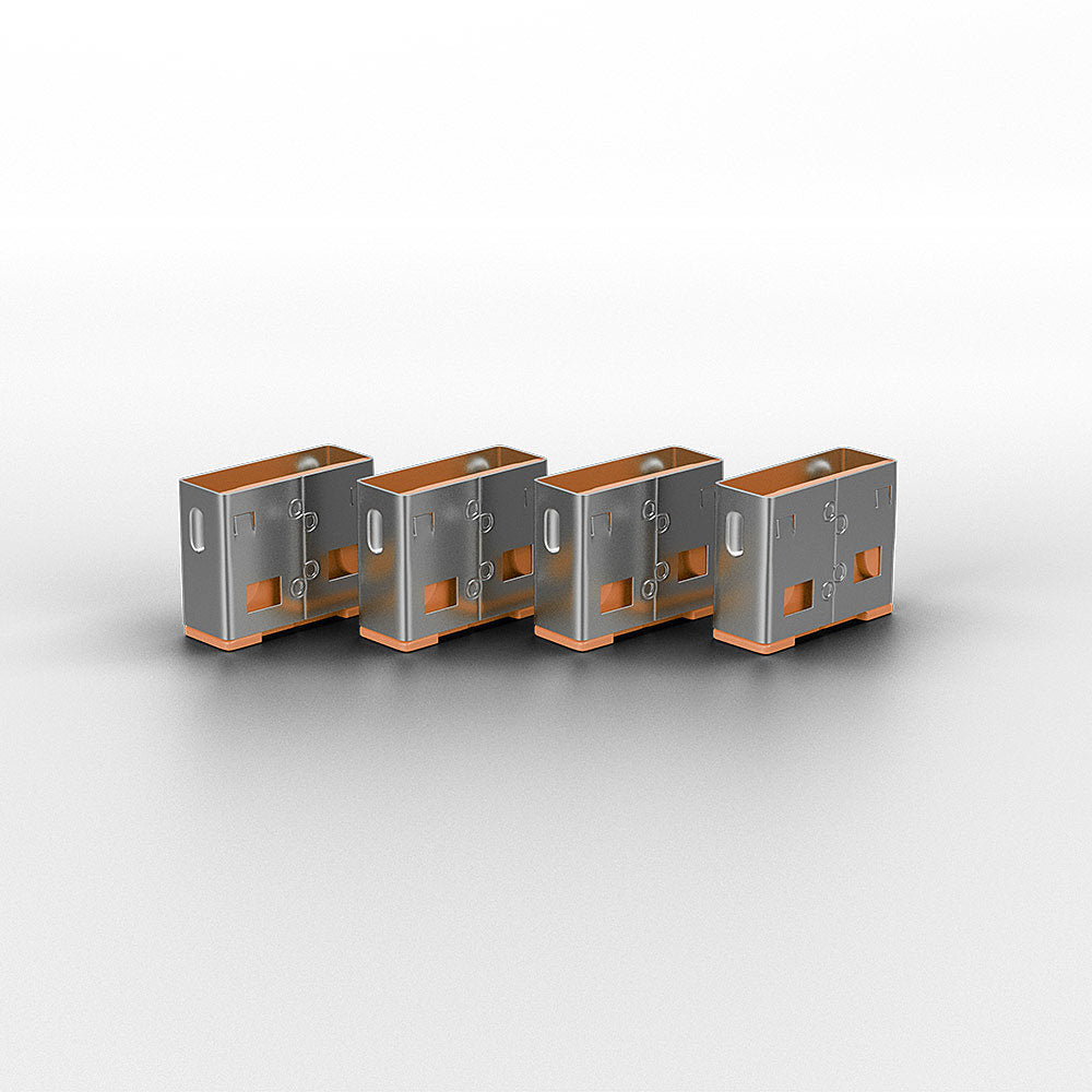 Lindy 10er-Set USB-Sperren – Orange