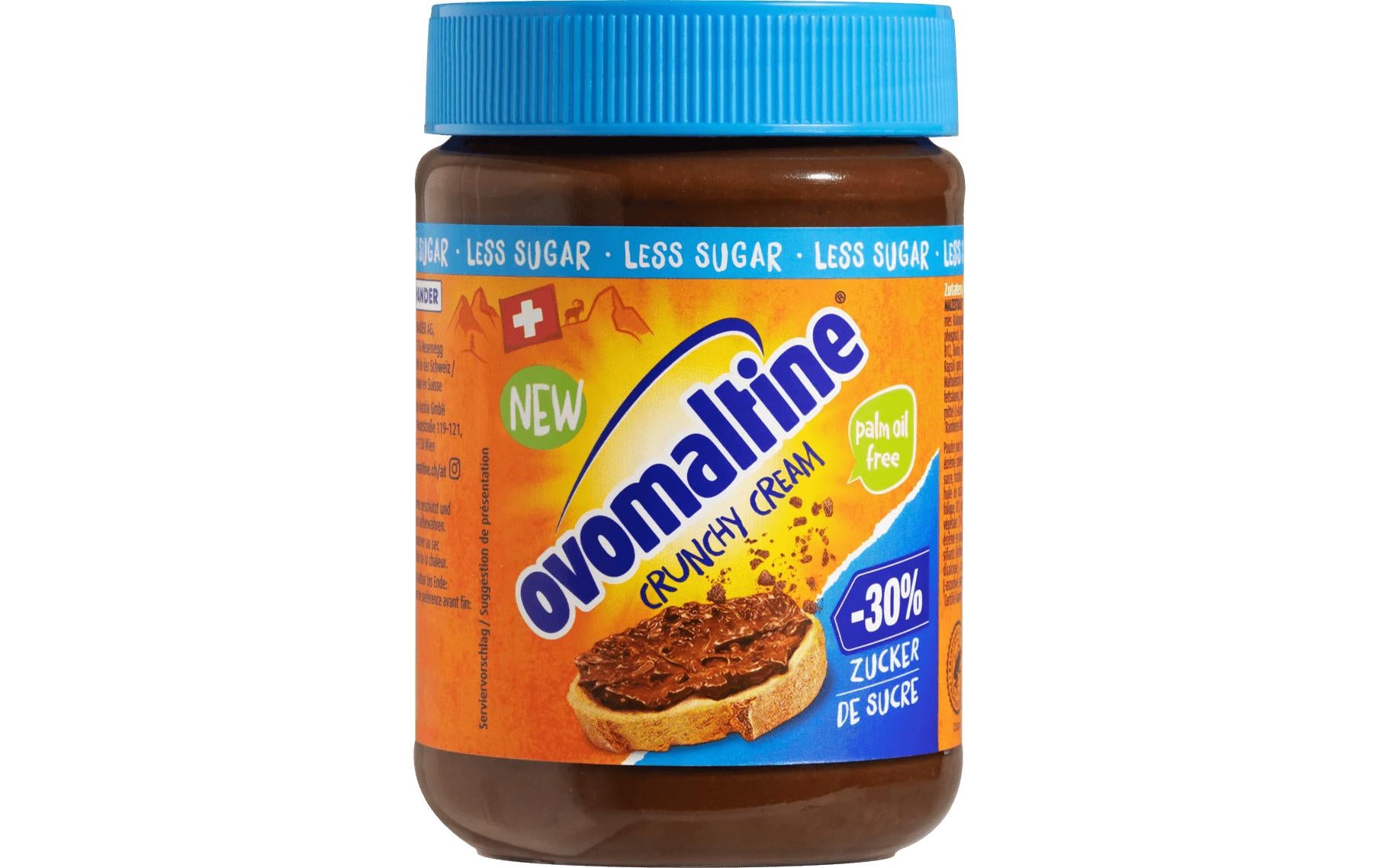 Ovomaltine Nusscreme Crunchy Cream Weniger Zucker – 380 g