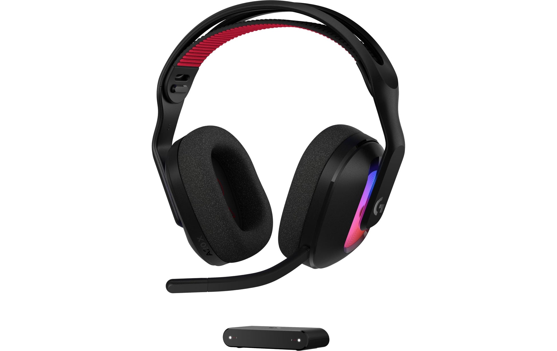 Logitech G Astro A20 X Gaming-Headset – Over-Ear, Kabel + BT, mit USB-A-Dongle, für PC, PS5, Xbox, Schwarz