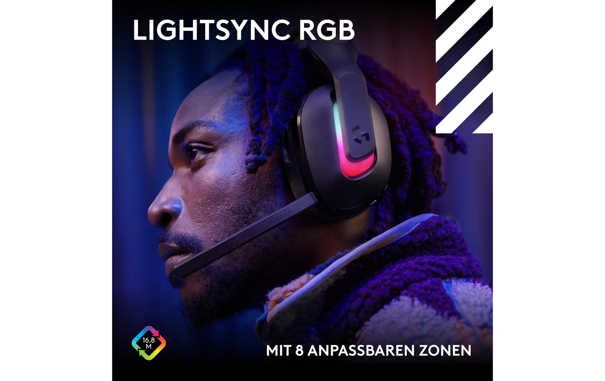 Logitech G Astro A20 X Gaming-Headset – Over-Ear, Kabel + BT, mit USB-A-Dongle, für PC, PS5, Xbox, Schwarz