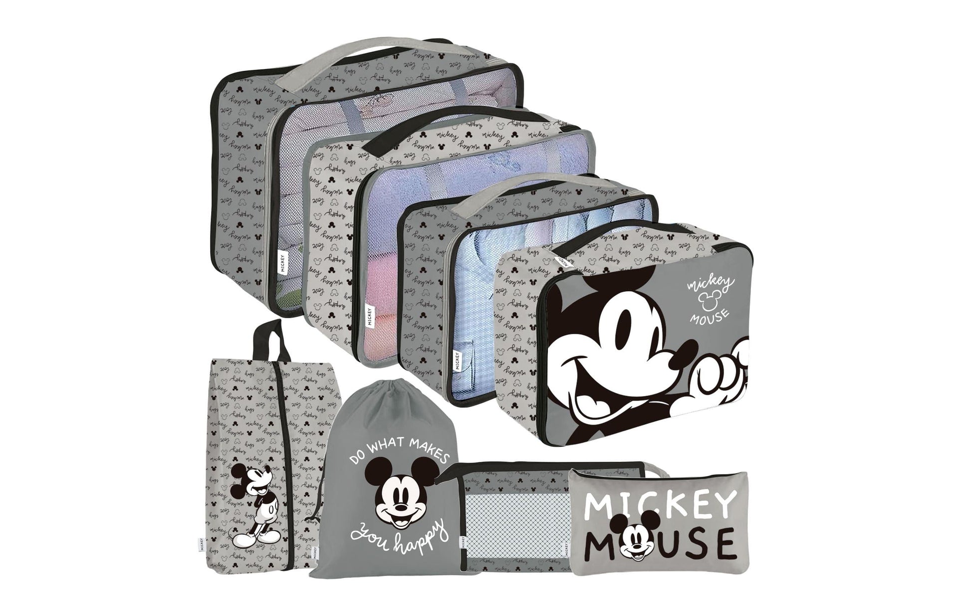 Arditex Organizer-Set – mit Tragegriff – 390×30×390 mm – Mehrfarbig, Polyester – Mickey Mouse – 8-teilig