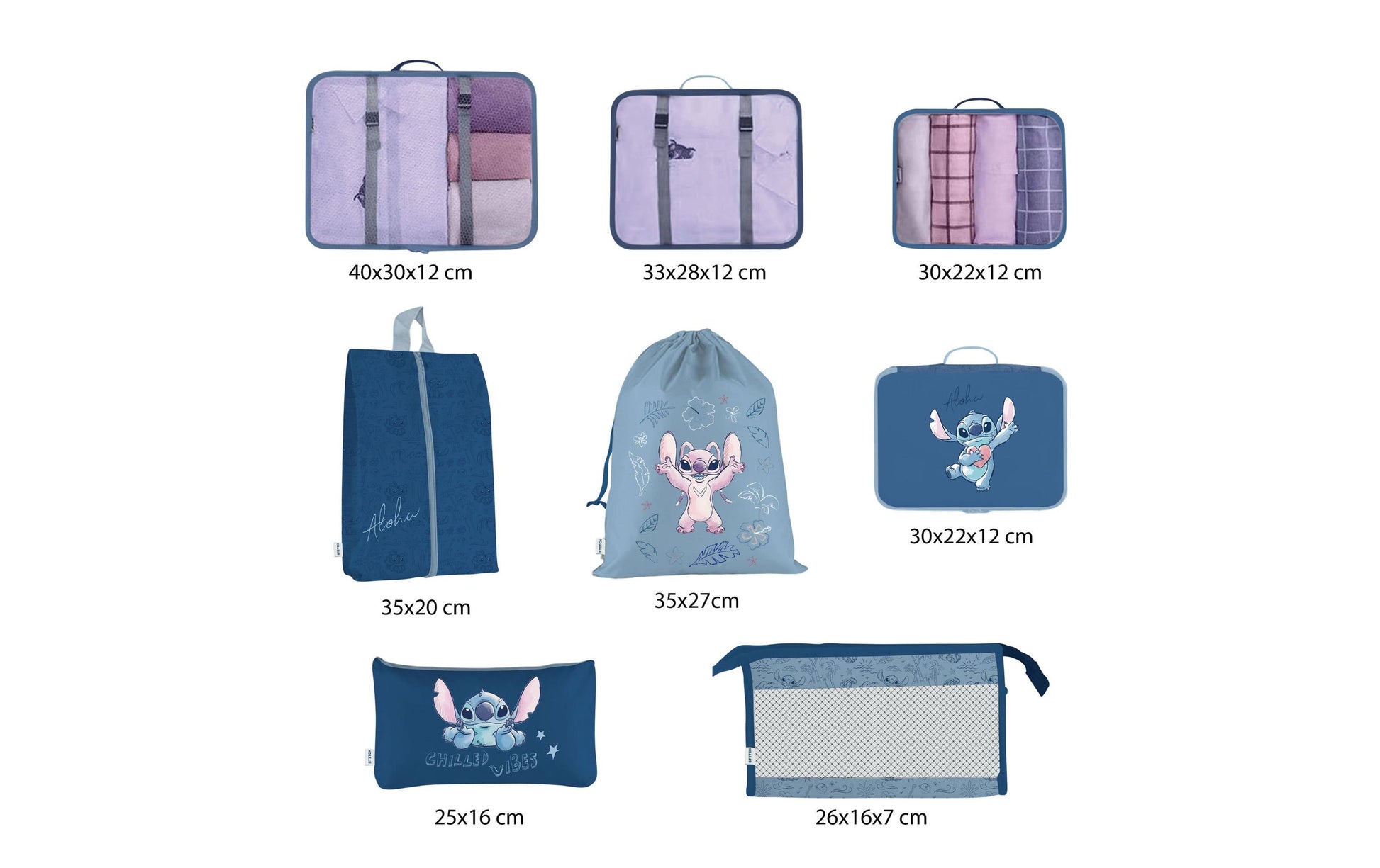 Arditex Packhilfen-Set Stitch – blau, 272 g