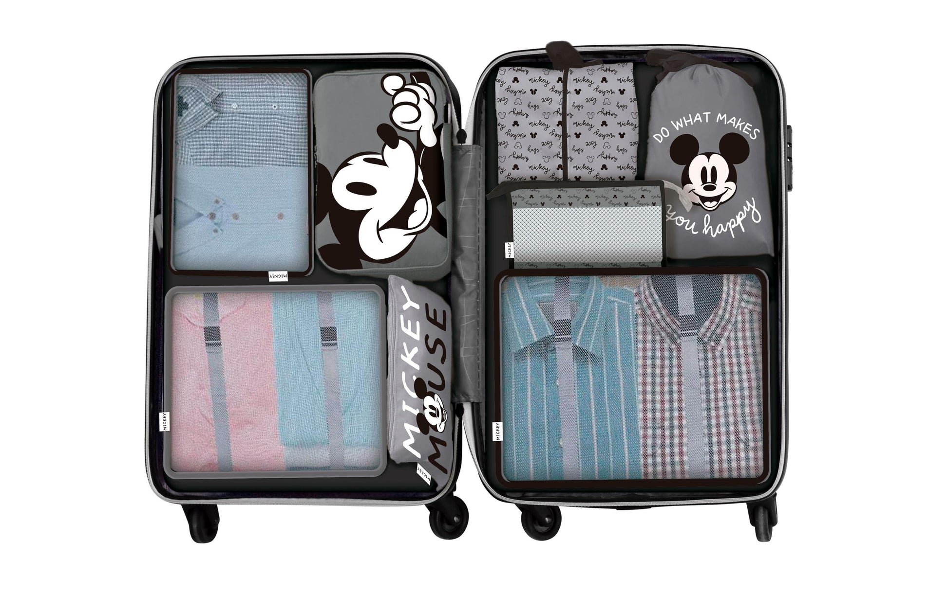 Arditex Organizer-Set – mit Tragegriff – 390×30×390 mm – Mehrfarbig, Polyester – Mickey Mouse – 8-teilig