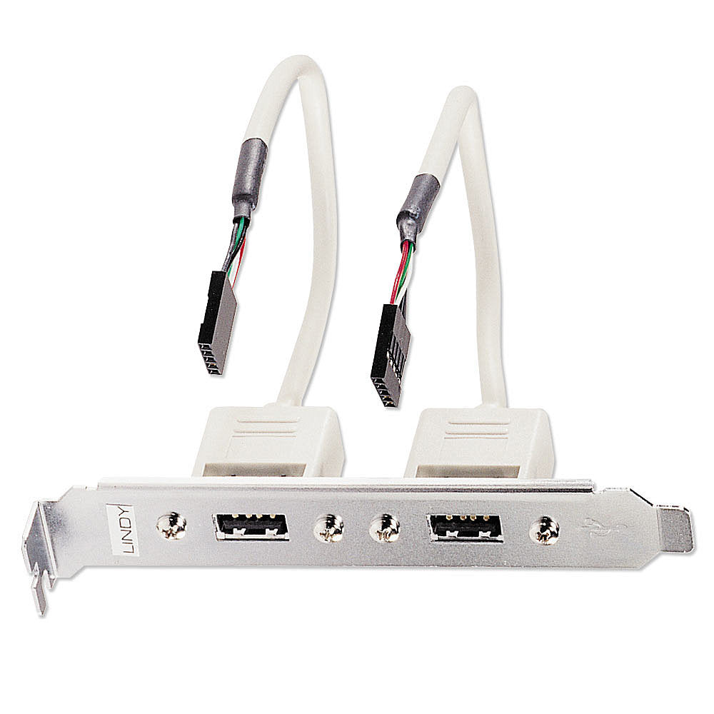 Lindy USB-Kabel intern/extern – 0,2 m – Slotbracket