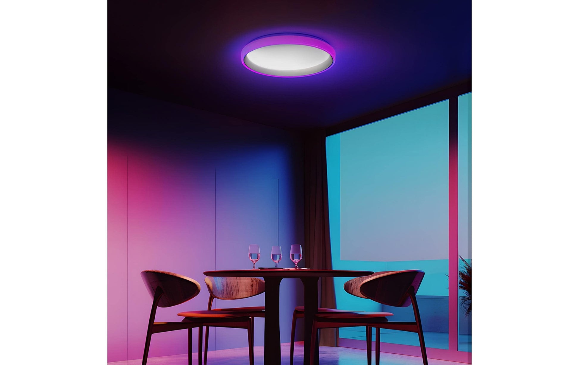 Aqara Deckenleuchte T1M – Ø 49,5 × 7,5 cm, 2700–6500 K, 3450 lm, 40 W, RGB, weiss