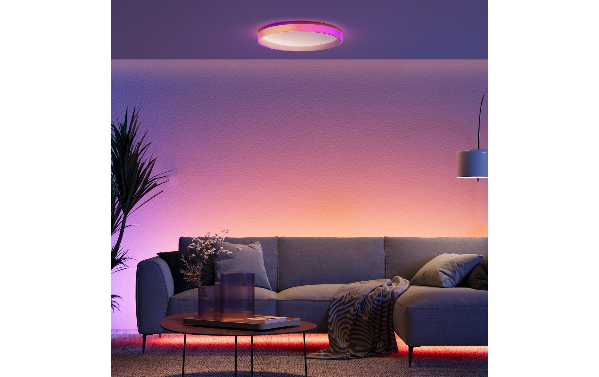 Aqara Deckenleuchte T1M – Ø 49,5 × 7,5 cm, 2700–6500 K, 3450 lm, 40 W, RGB, weiss