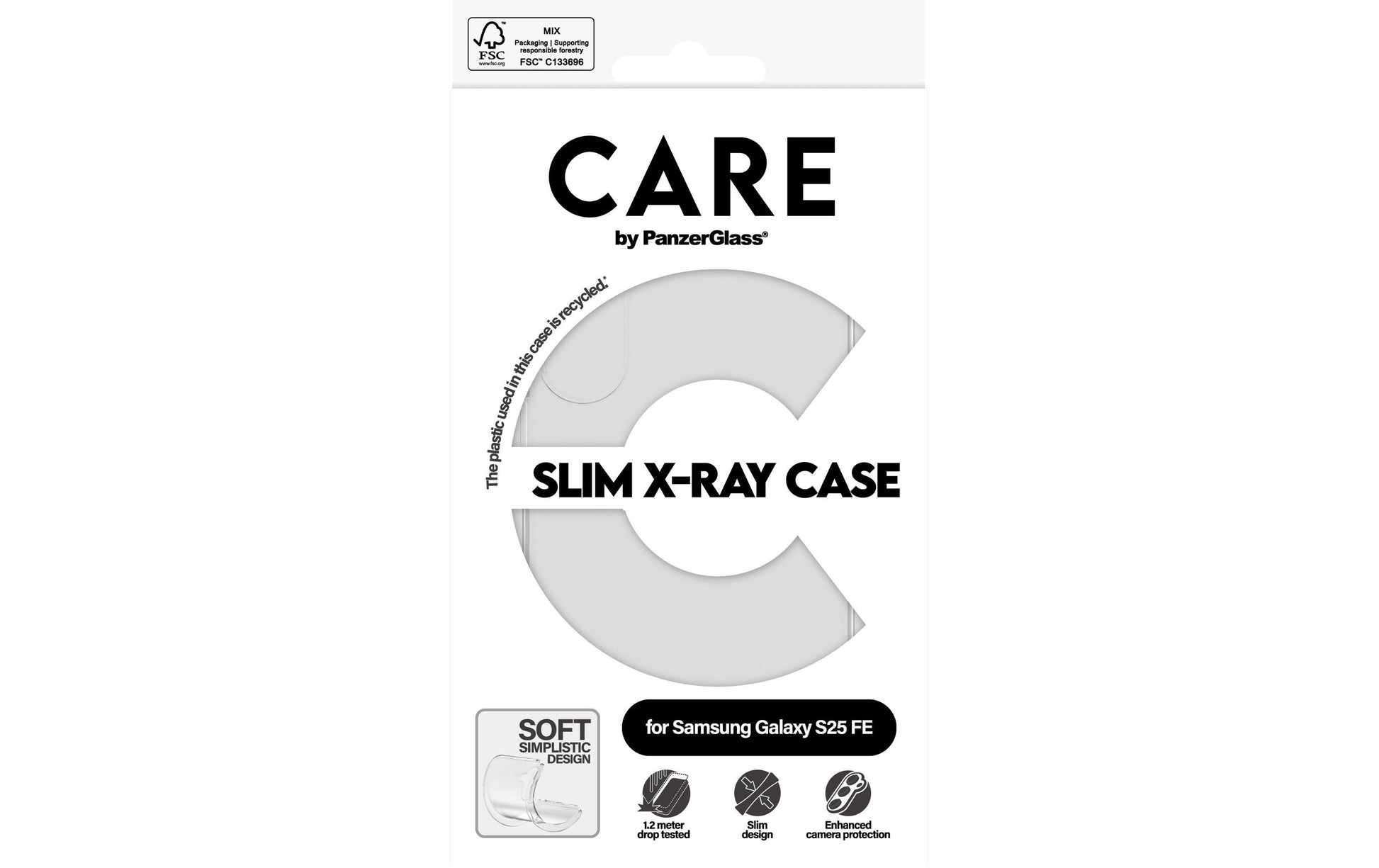 PanzerGlass Backcover CARE – für Samsung Galaxy S25 FE – transparent