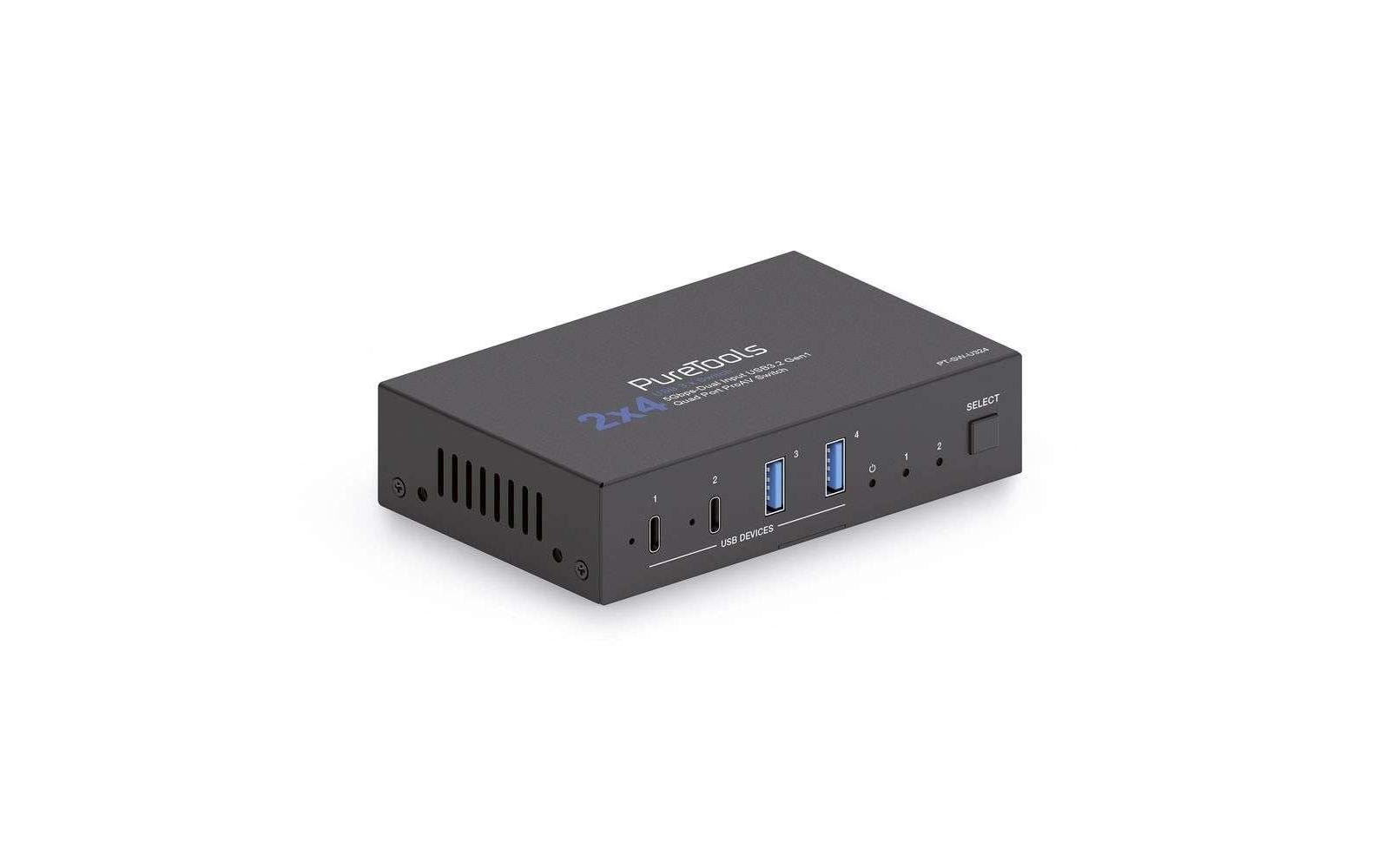 Purelink puretools PureTools PT-SW-U324 USB-Hub – USB-A, 4× USB-A, 2× USB-B, 5 Gbit/s