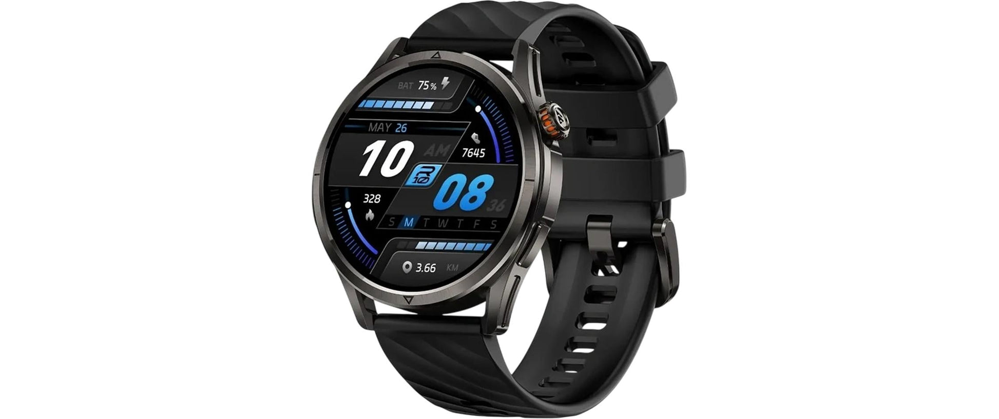 Kospet MAGIC R10 – Smartwatch – 48 mm, 1,43", GPS, Bluetooth, AMOLED, 5 ATM, Schwarz