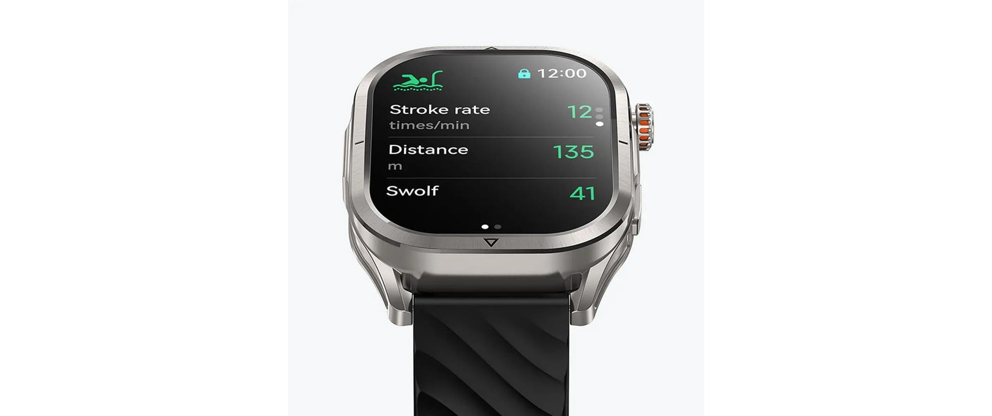 Kospet MAGIC P10 – Smartwatch – 40,8 mm, 1,96", GPS, Bluetooth, AMOLED, IP69K, Silber, Schiebeschnalle