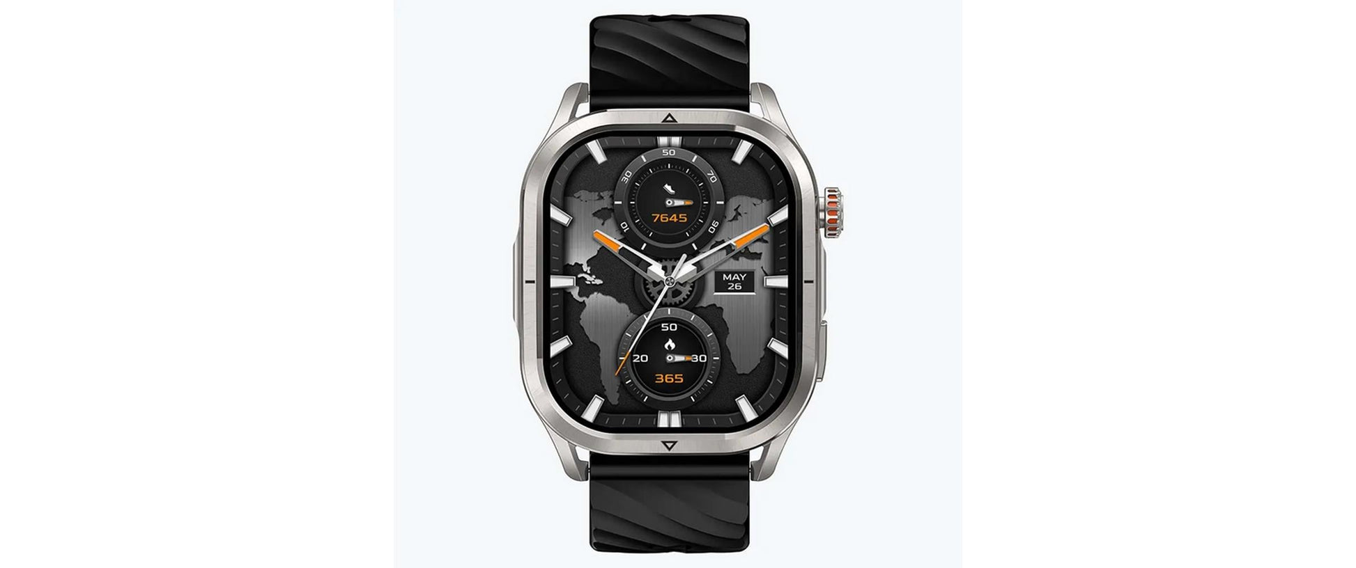 Kospet MAGIC P10 – Smartwatch – 40,8 mm, 1,96", GPS, Bluetooth, AMOLED, IP69K, Silber, Schiebeschnalle