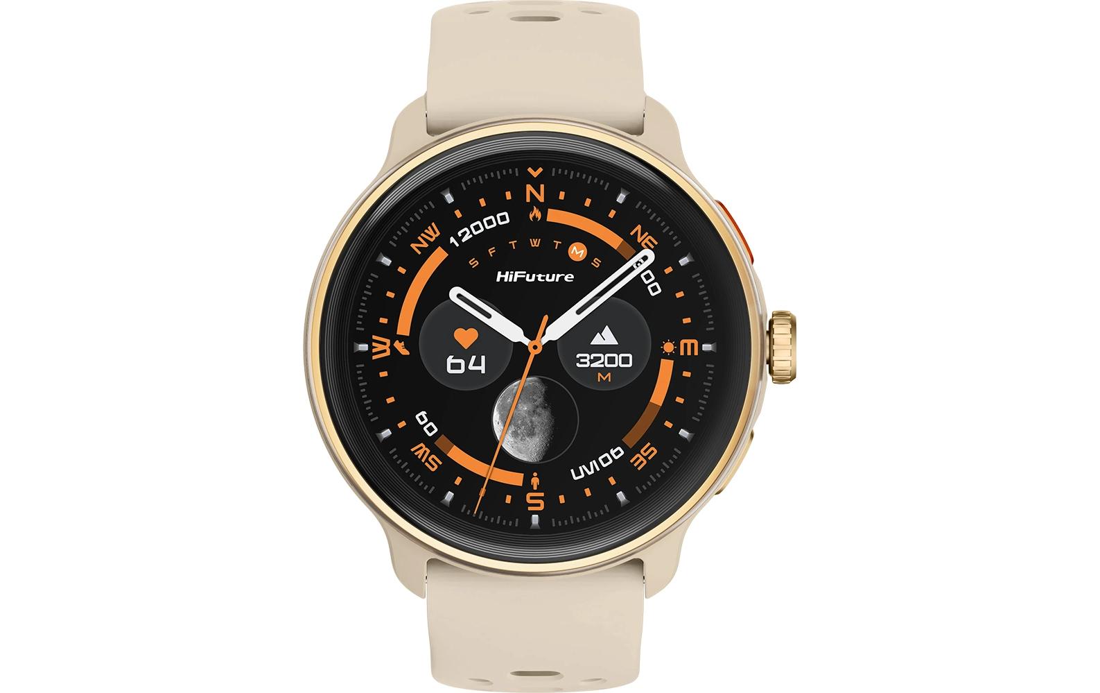 HiFuture Vela Latte – GPS-Smartwatch – 65 mm, 1,43", GPS, Bluetooth, AMOLED, IP68