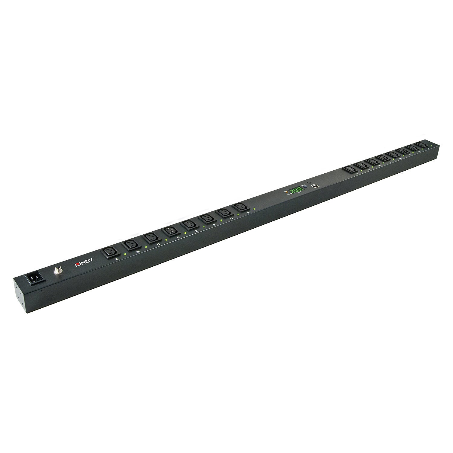 Lindy IPower Switch Classic 16 Steckdosenleiste 19" 1U – AC 220 V – 483×90×43 mm, 3 kg