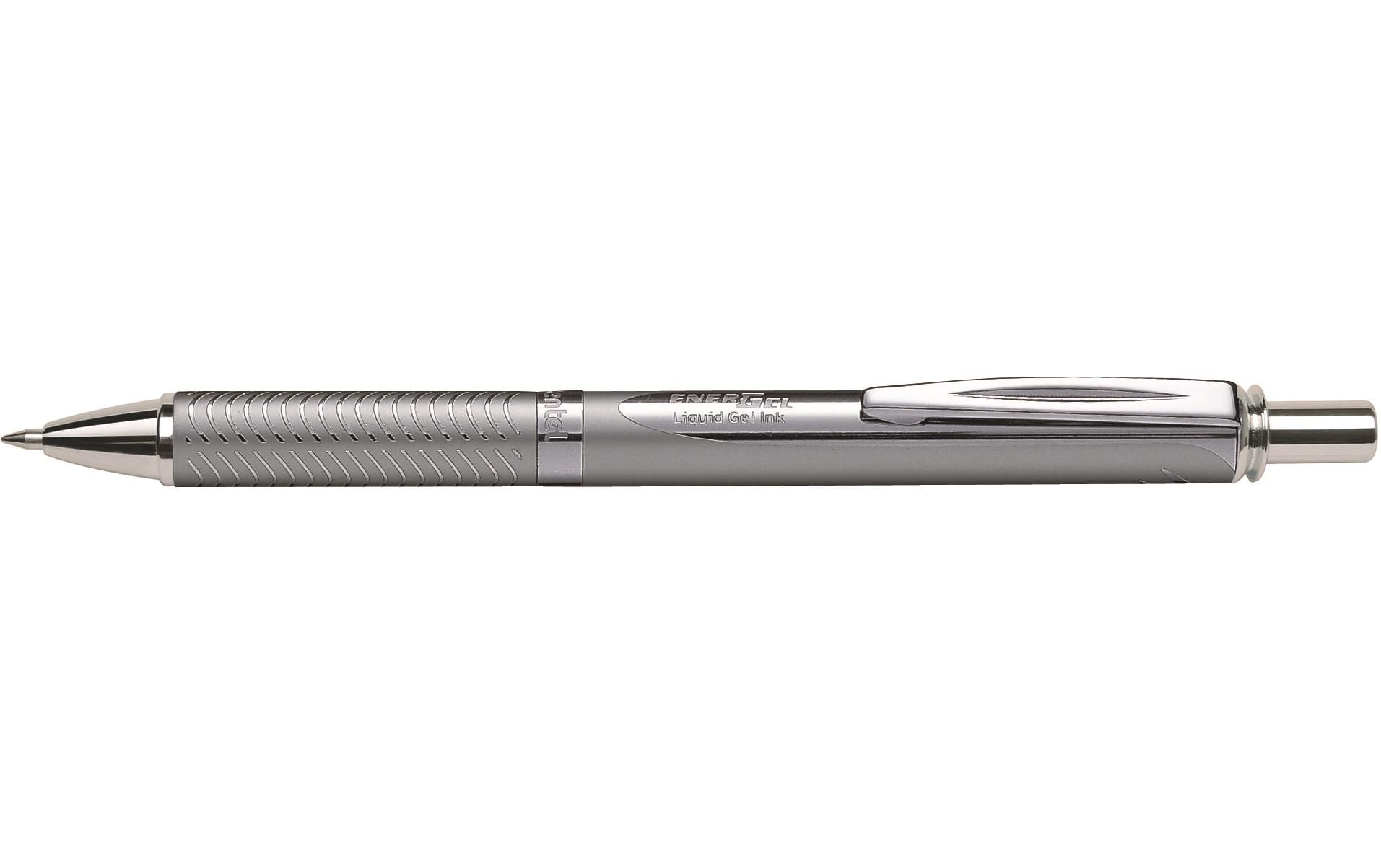 Pentel EnerGel Sterling BL407 – Tintenroller, schnelltrocknend, Druckmechanik, 0,7 mm, blau