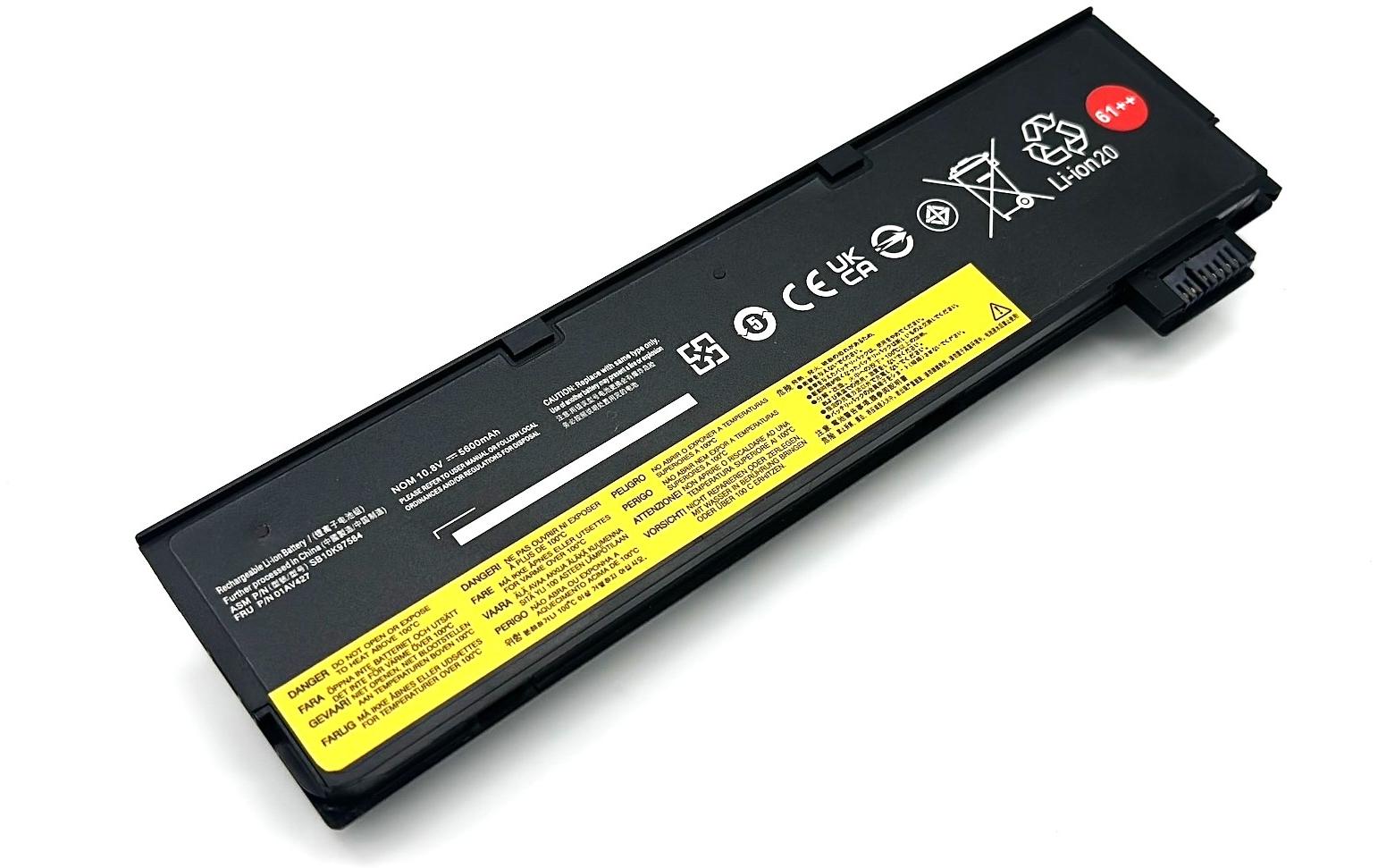 Vistaport Notebook-Akku – für ThinkPad T470–T580 – 72 Wh, 10,8 V
