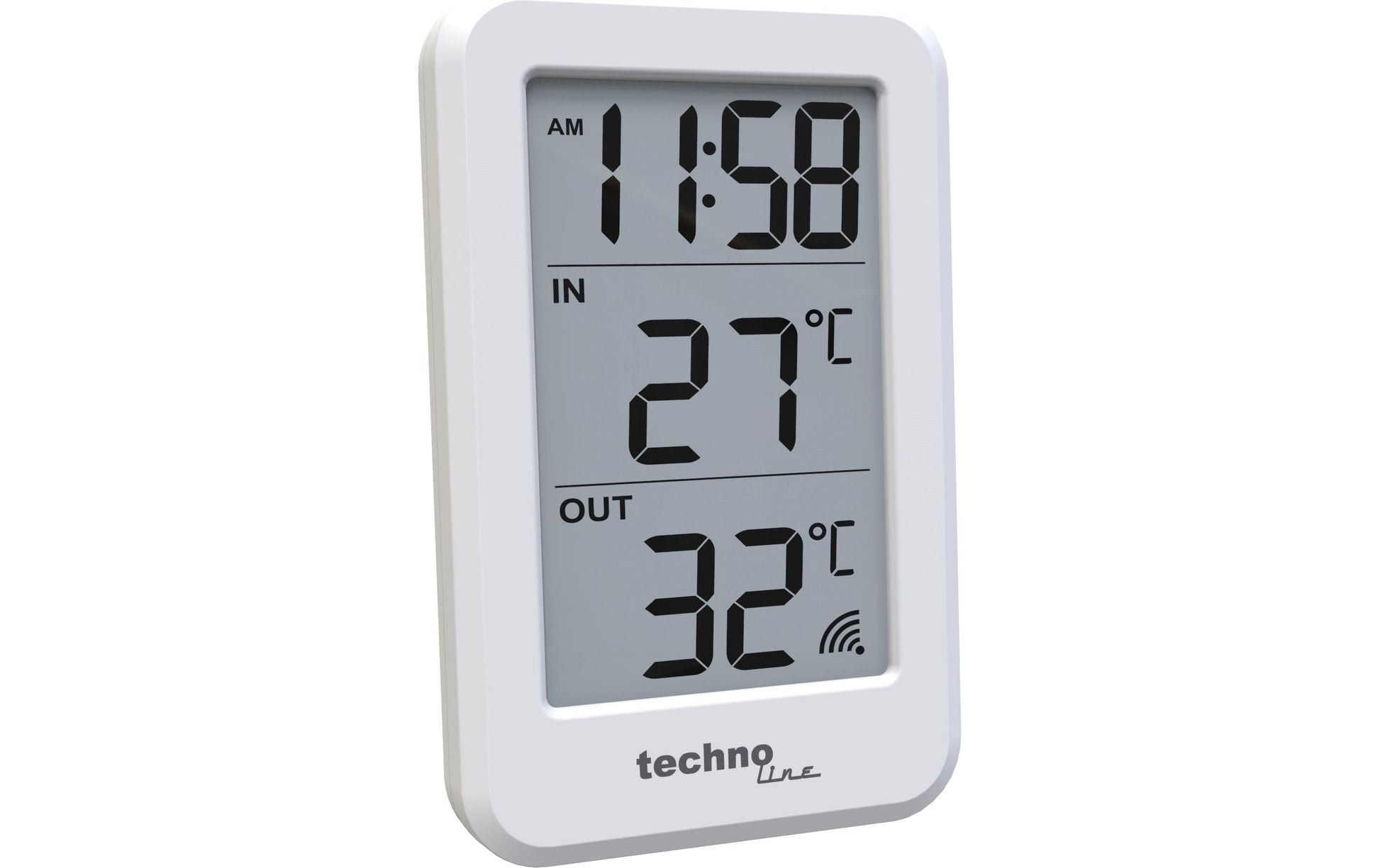 Technoline WS 9172 – Wetterstation, innen/aussen, inkl. Aussensensor – Weiss