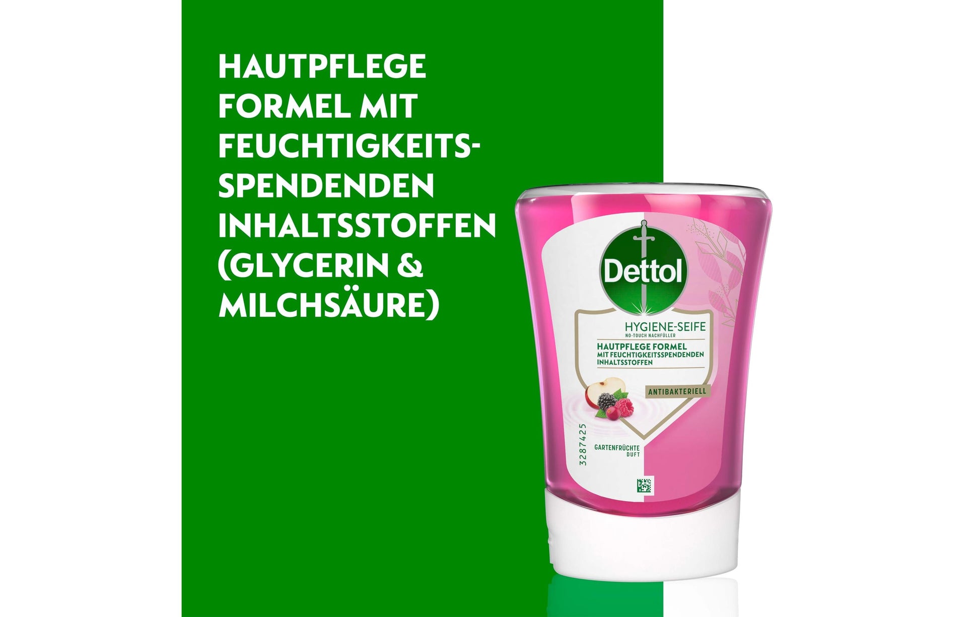 Dettol Flüssige Handseife – antibakteriell, Beeren – Nachfüllbeutel – 250 ml