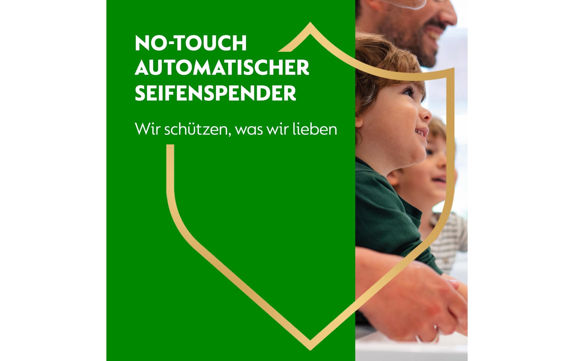 Dettol No Touch automatischer Seifenspender Starter-Set – Silber, Gerät + Nachfüller 250 ml, Aloe Vera