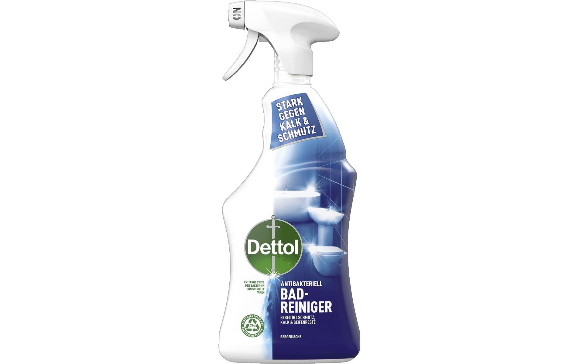 Dettol Spezialreiniger Bad Antibakteriell Bad-/Kalkreiniger – Flüssigkeit, Spray – 750 ml