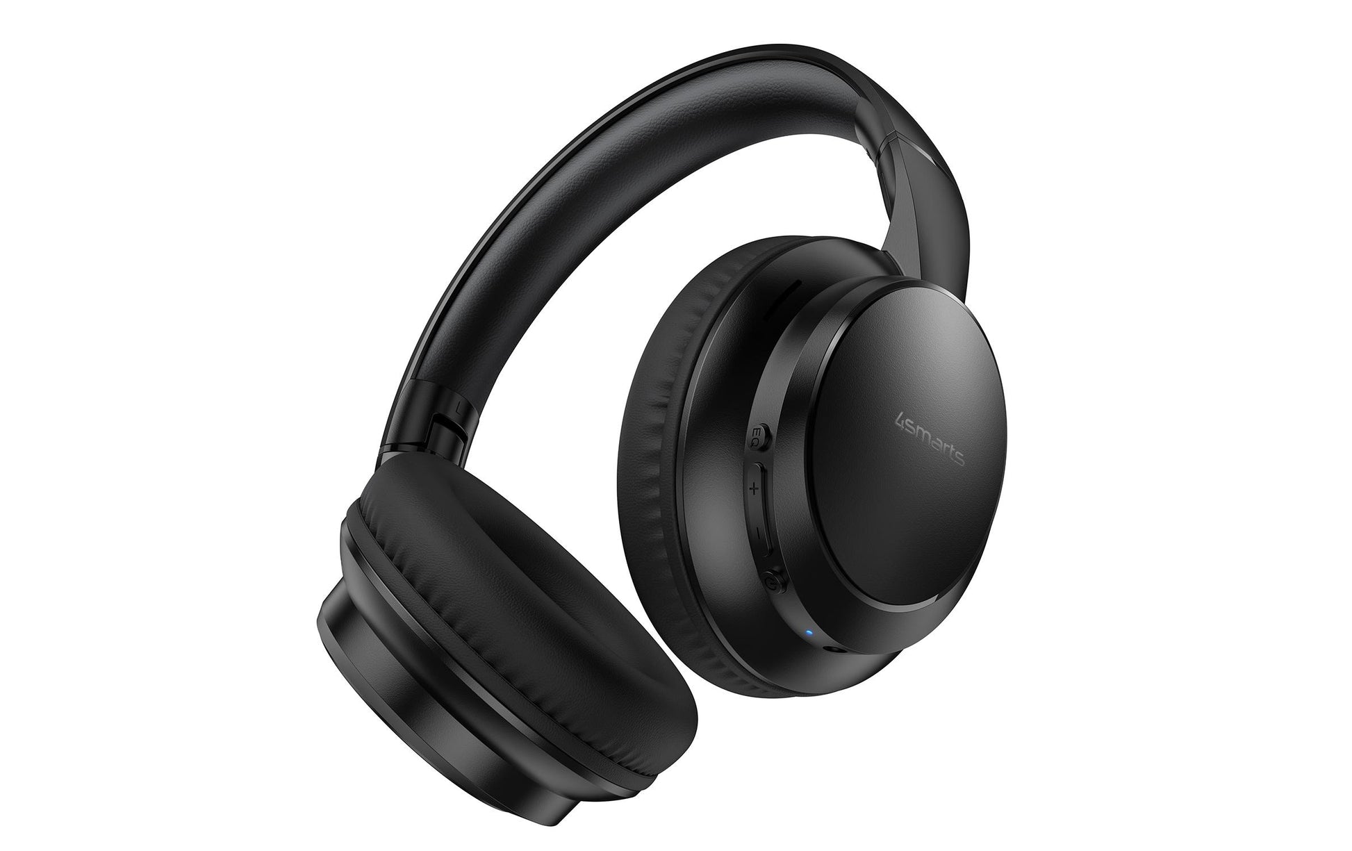 4smarts SkyBuds Wave Over-Ear Kopfhörer – Stereo, Kabel + BT, 3,5 mm Klinke, USB-C, Schwarz, BT 5.4