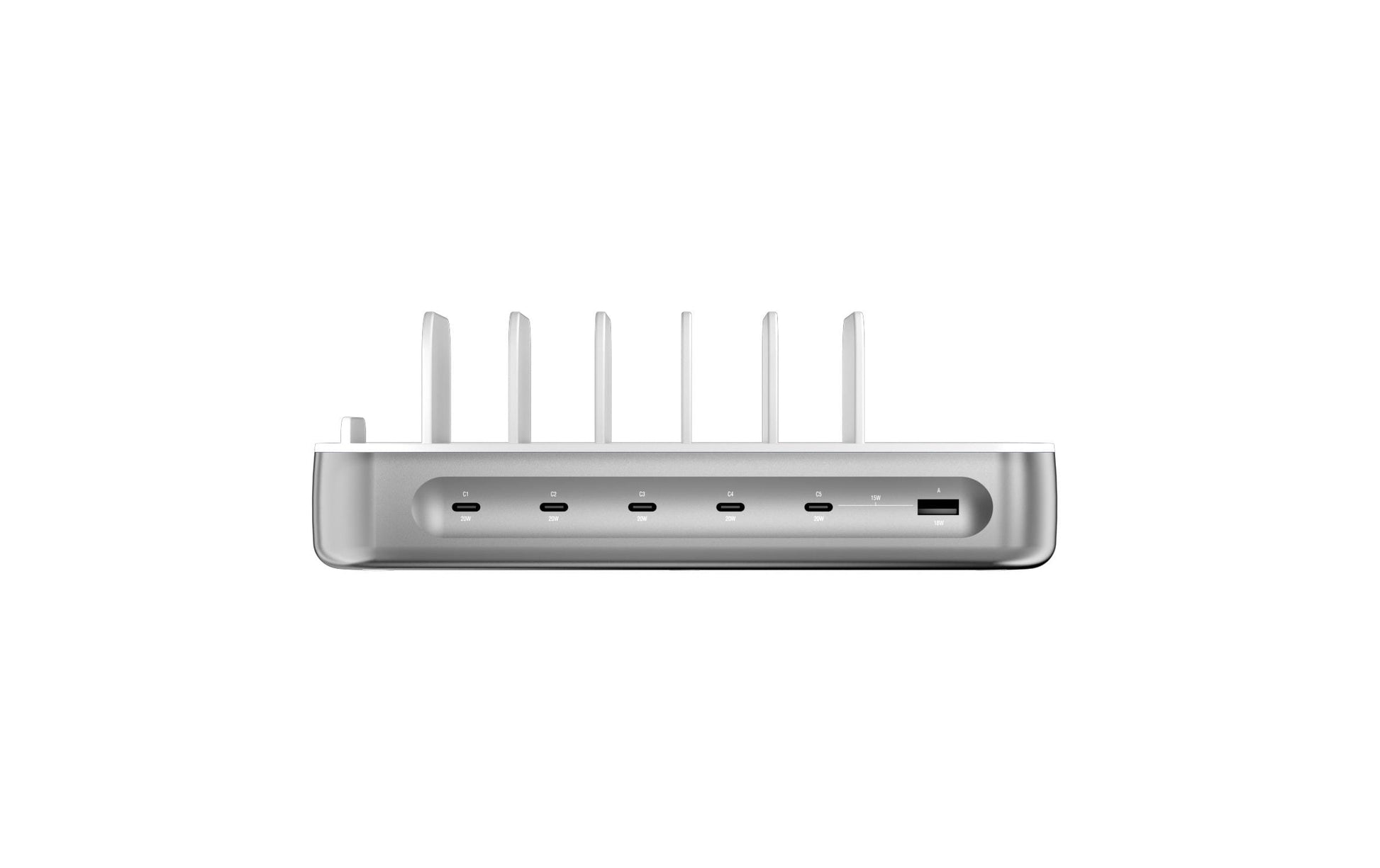 4smarts Ladestation – 5× USB-C + 1× USB-A – für Nintendo Switch, Universal, Smartphone und mehr