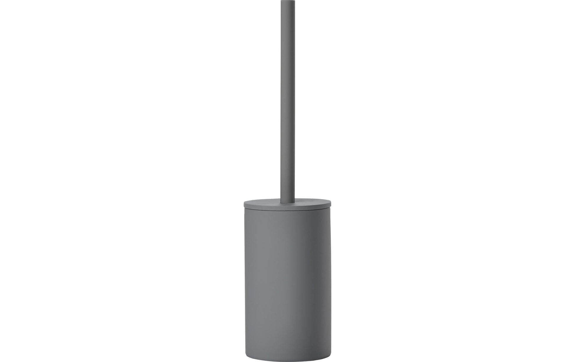 Zone Denmark WC-Bürstenset – Keramik, Grau, Stiel Edelstahl, H 38 cm