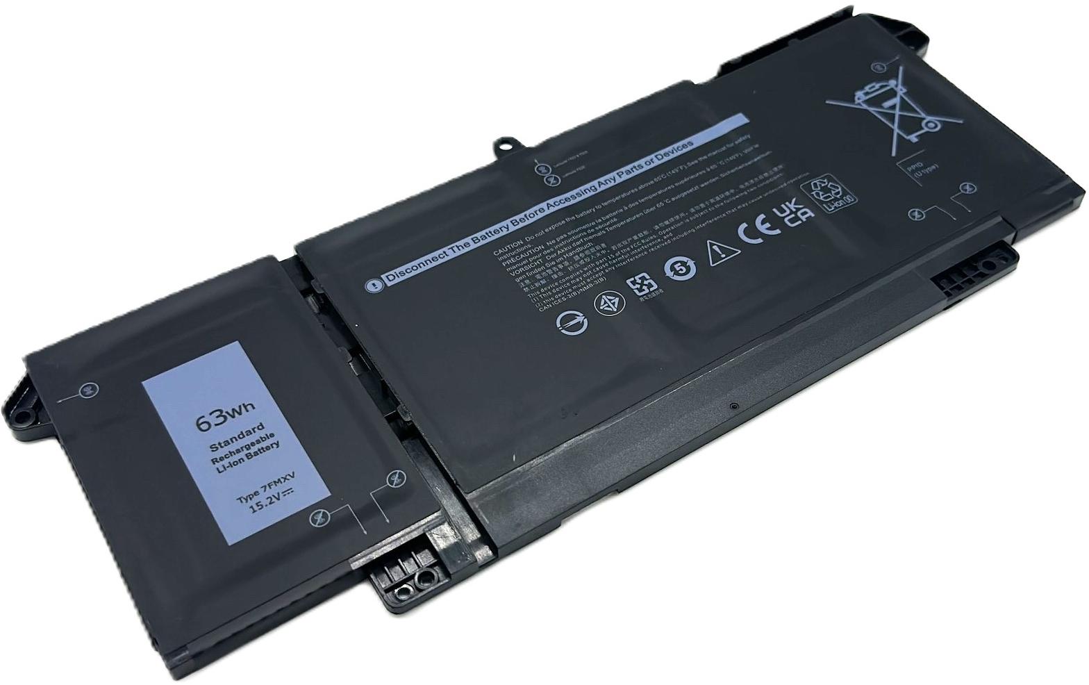 Vistaport Notebook-Akku – für Dell Latitude 5320/7320/7420/7520 – 63 Wh, 15,2 V – Schwarz