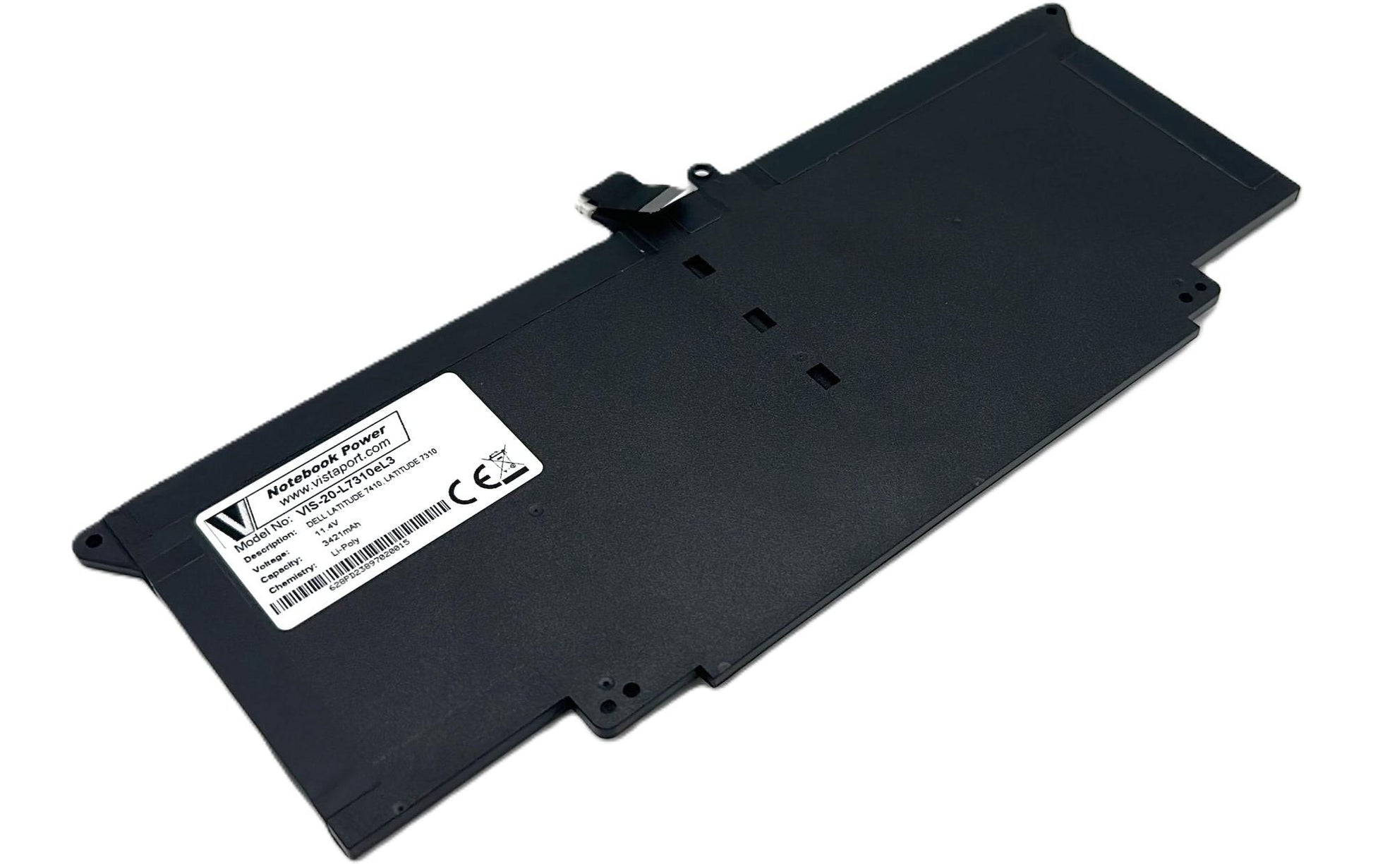 Vistaport Notebook-Akku – für Latitude 7410, Latitude 7310 – 39 Wh, 11,4 V – Schwarz
