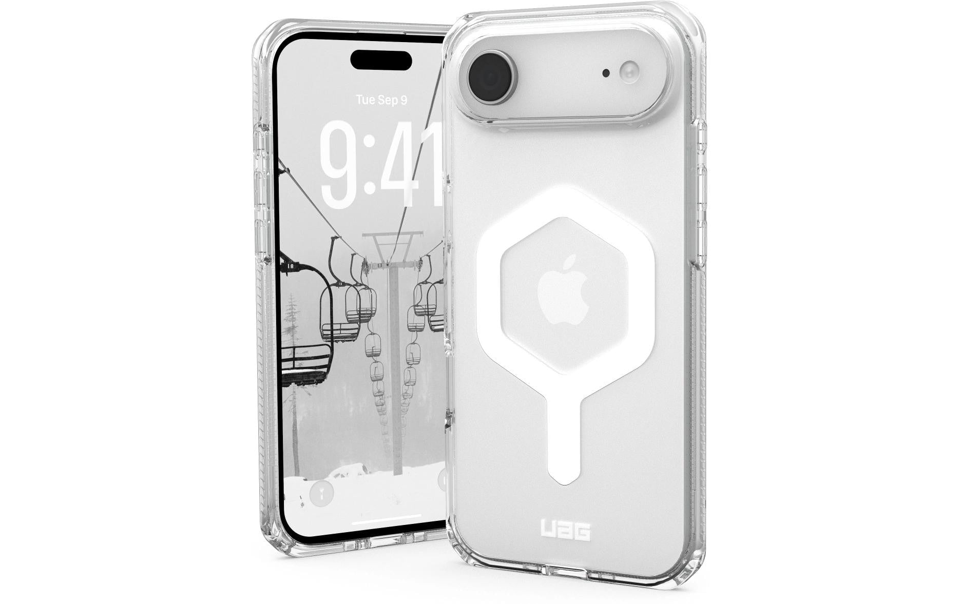 Urban Armor Gear Backcover – für Apple iPhone Air – transparent – MagSafe-kompatibel, sturzsicher (bis 4,8 m)