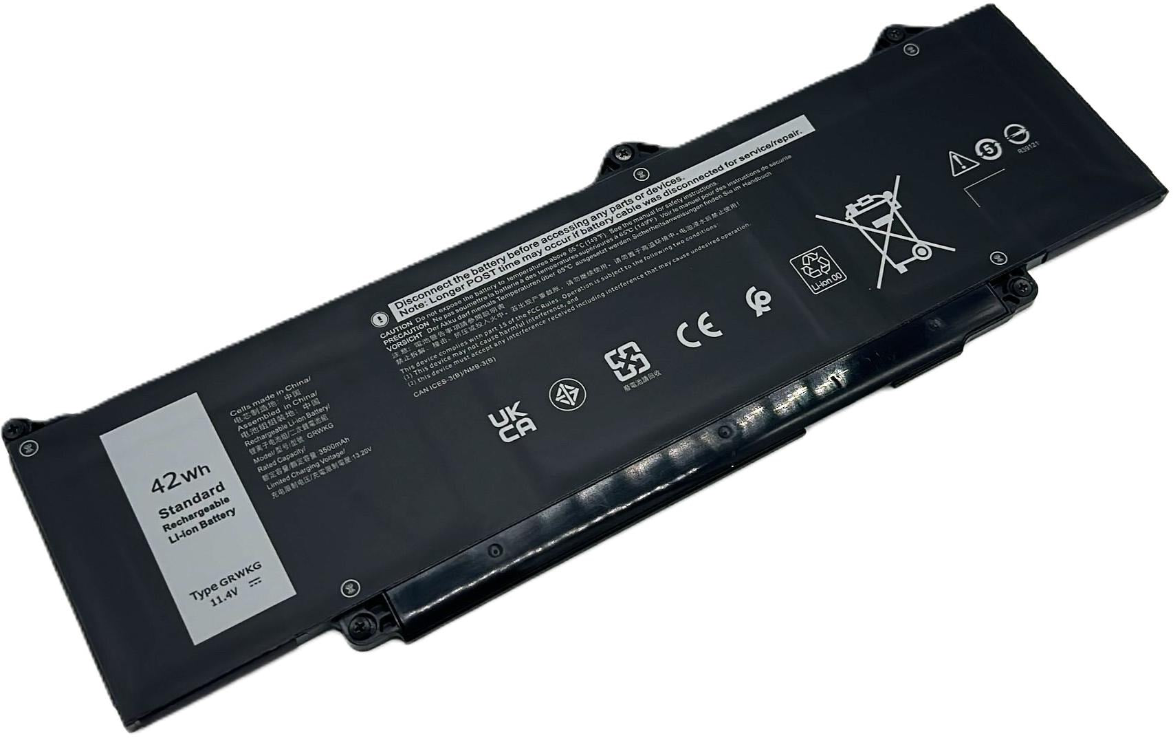 Vistaport Notebook-Akku – für Dell Latitude 3340, 3440, 3540, 5340 – 42 Wh, 11,4 V – Schwarz