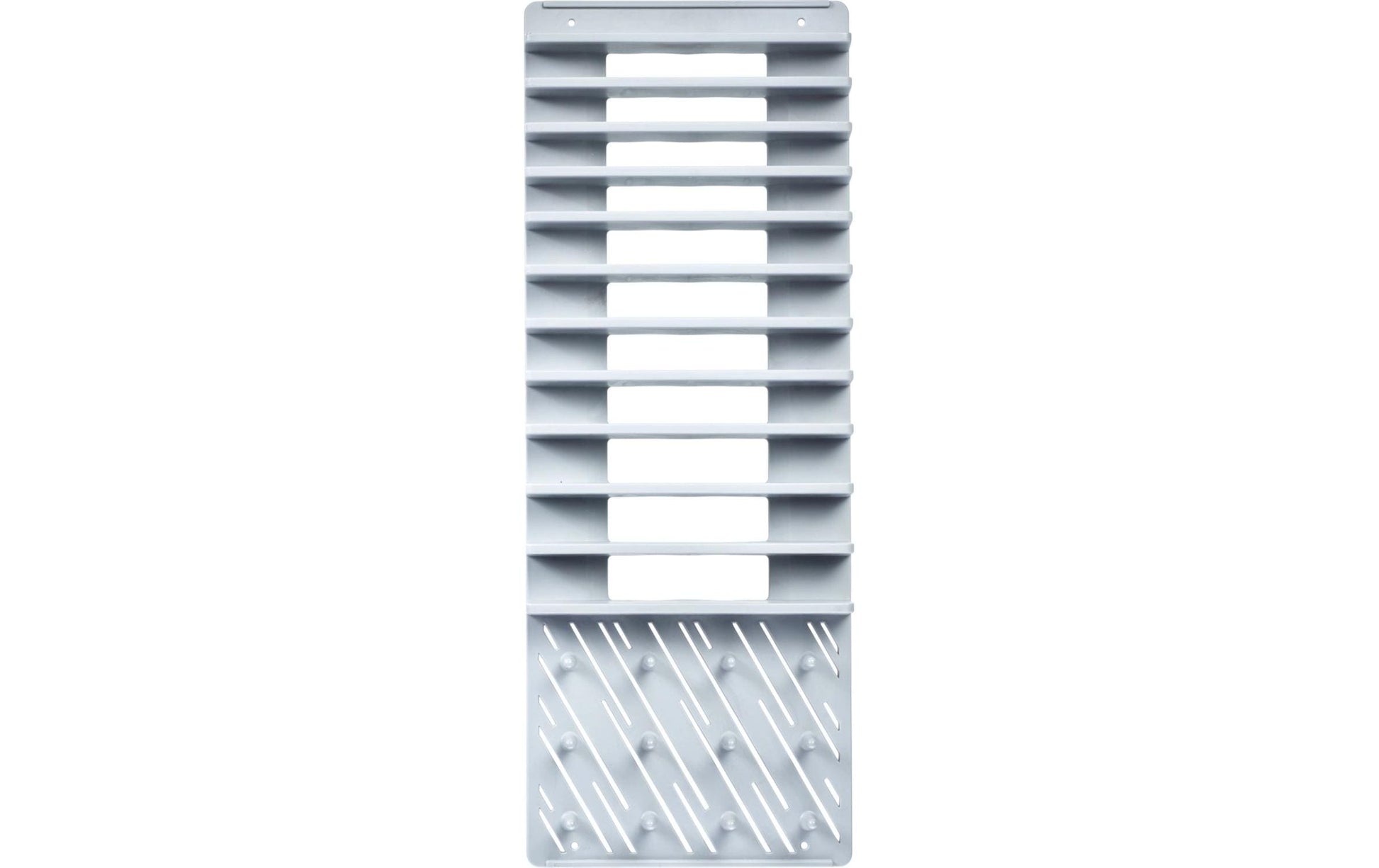 Westmark Abtropfmatte 60 × 46 × 4,2 cm, Mikrofaser, Grau, mit Tassenhalterung, spülmaschinenfest