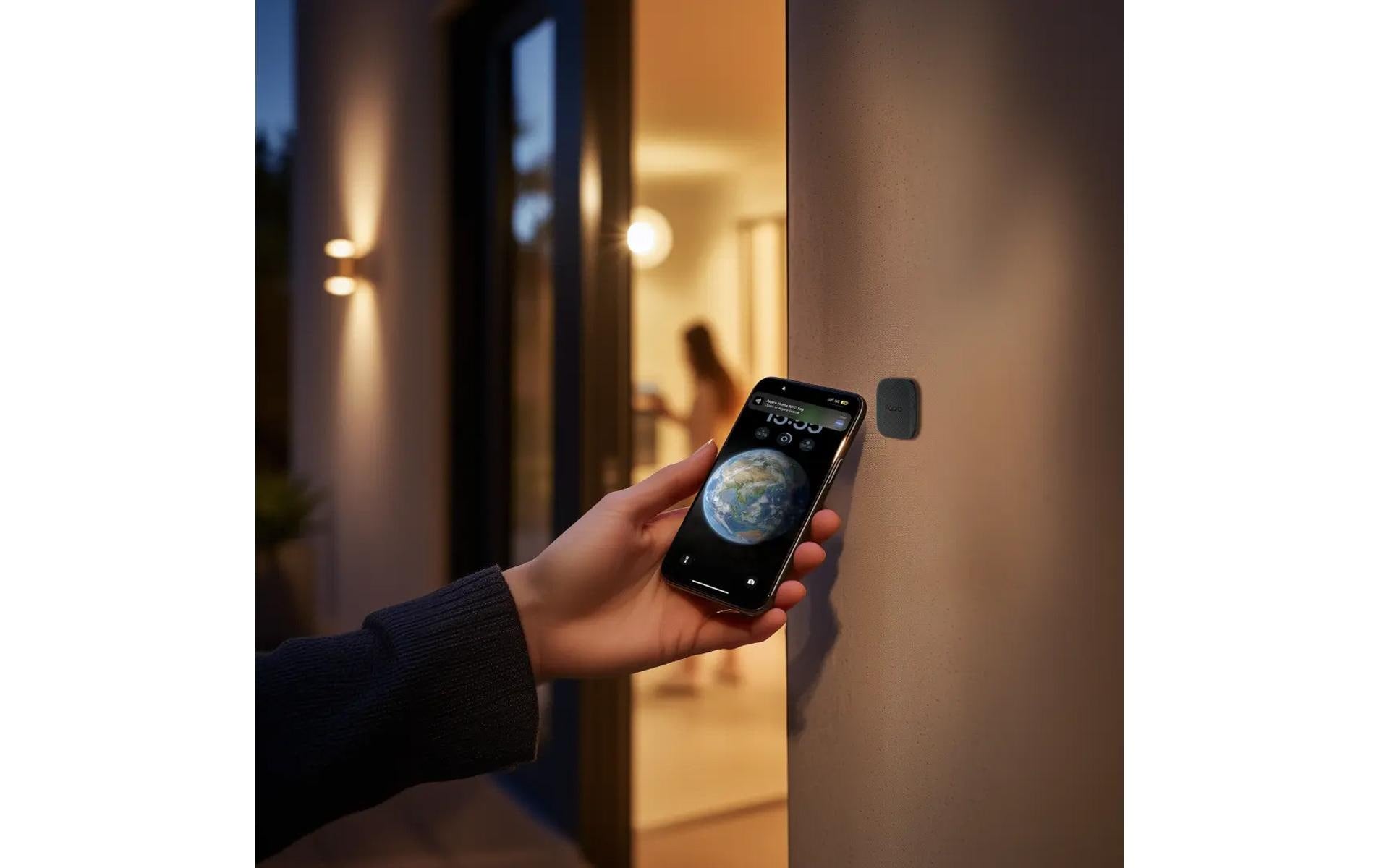 Aqara U200 Lite Intelligentes Türschloss – BT, Batteriebetrieben, Tür, 62×60×152 mm, Schwarz