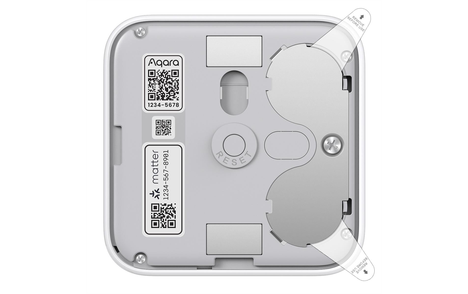 Aqara W100 – Sensor – Temperatur & Luftfeuchtigkeit, Zigbee, Thread – für Matter-fähige Systeme