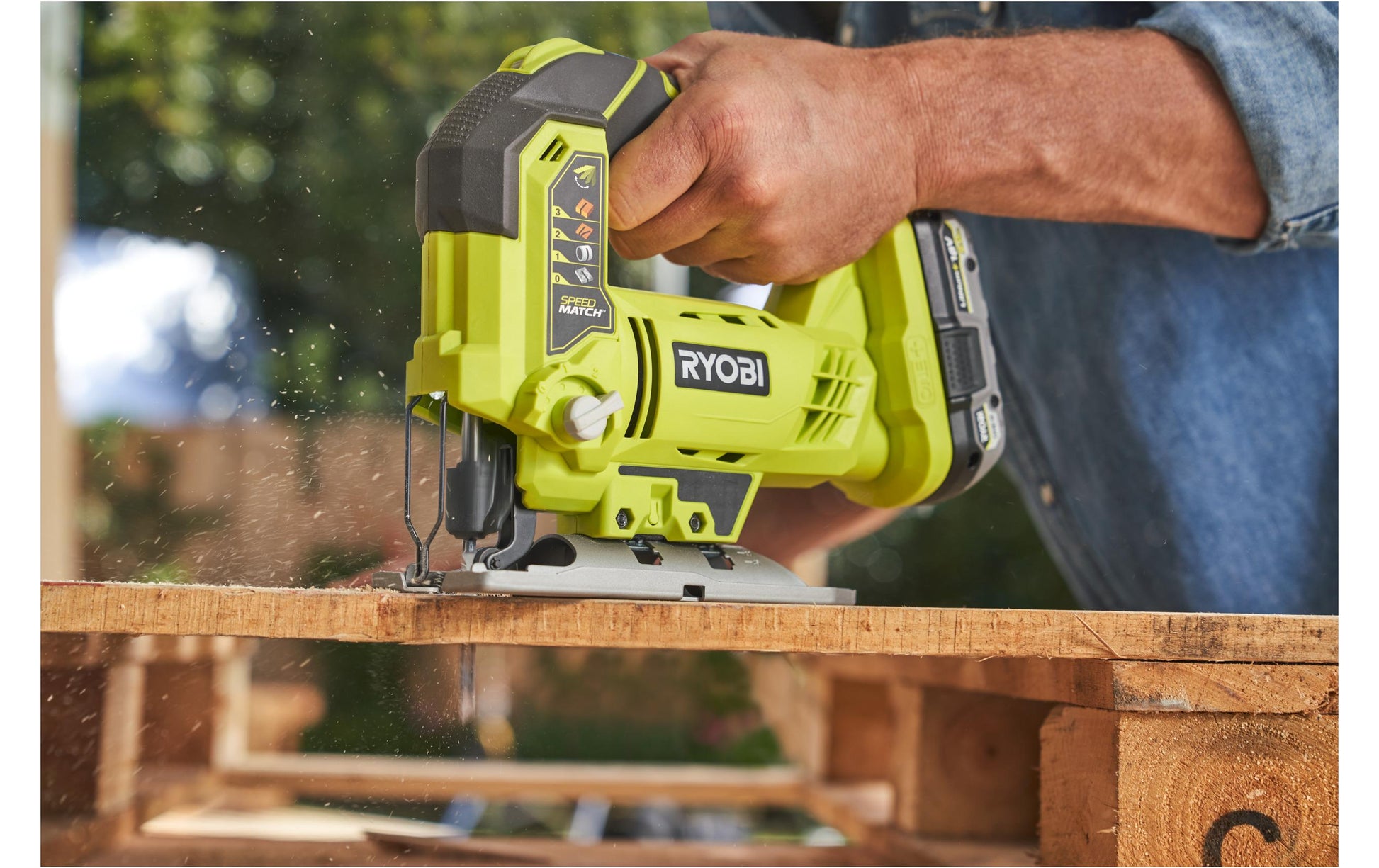 Ryobi Stichsäge R18CK3PJ-1X40S – 18 V (ONE+) – mit 1×4,0 Ah & 1×5,0 Ah – Transporttasche