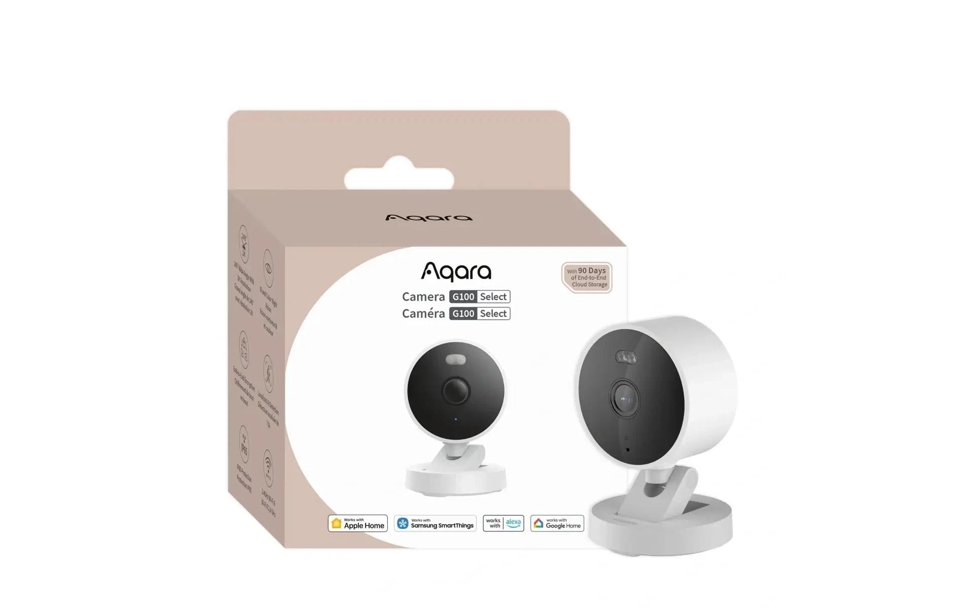 Aqara G100 Netzwerkkamera – 3,69 MP, 2304×1296 Video, IP65, microSD, Weiss