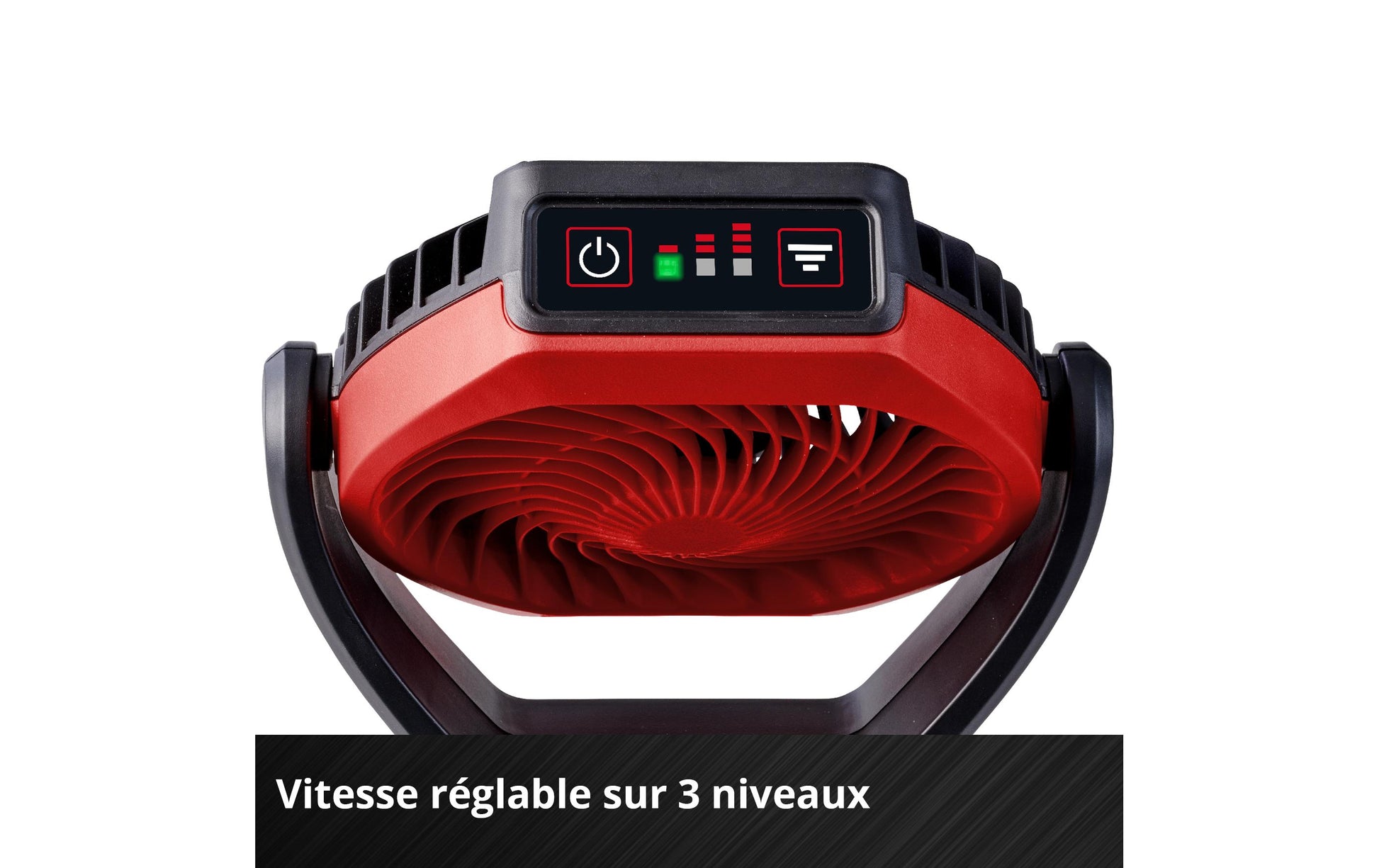 Einhell Tischventilator GC-CF 18/110 Li-Solo – oszillierend, Rot