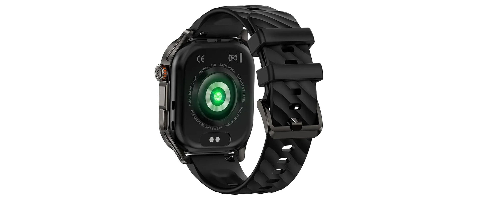 Kospet MAGIC P10 – Smartwatch – 40,8 mm, 1,96" AMOLED, GPS, IP69K, Schwarz