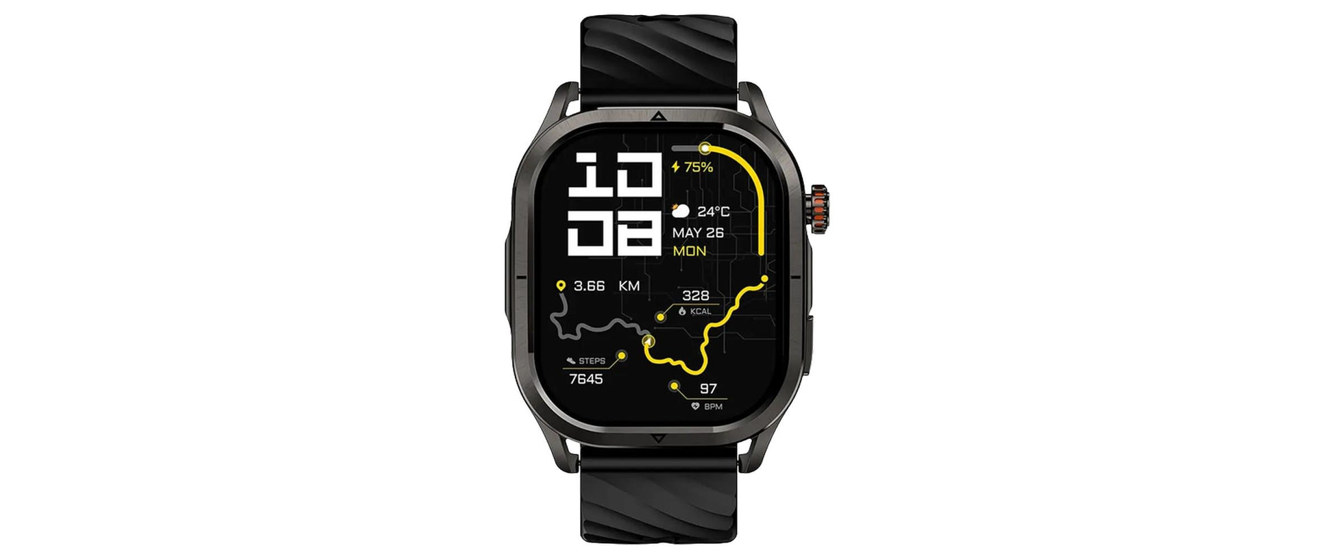 Kospet MAGIC P10 – Smartwatch – 40,8 mm, 1,96" AMOLED, GPS, IP69K, Schwarz