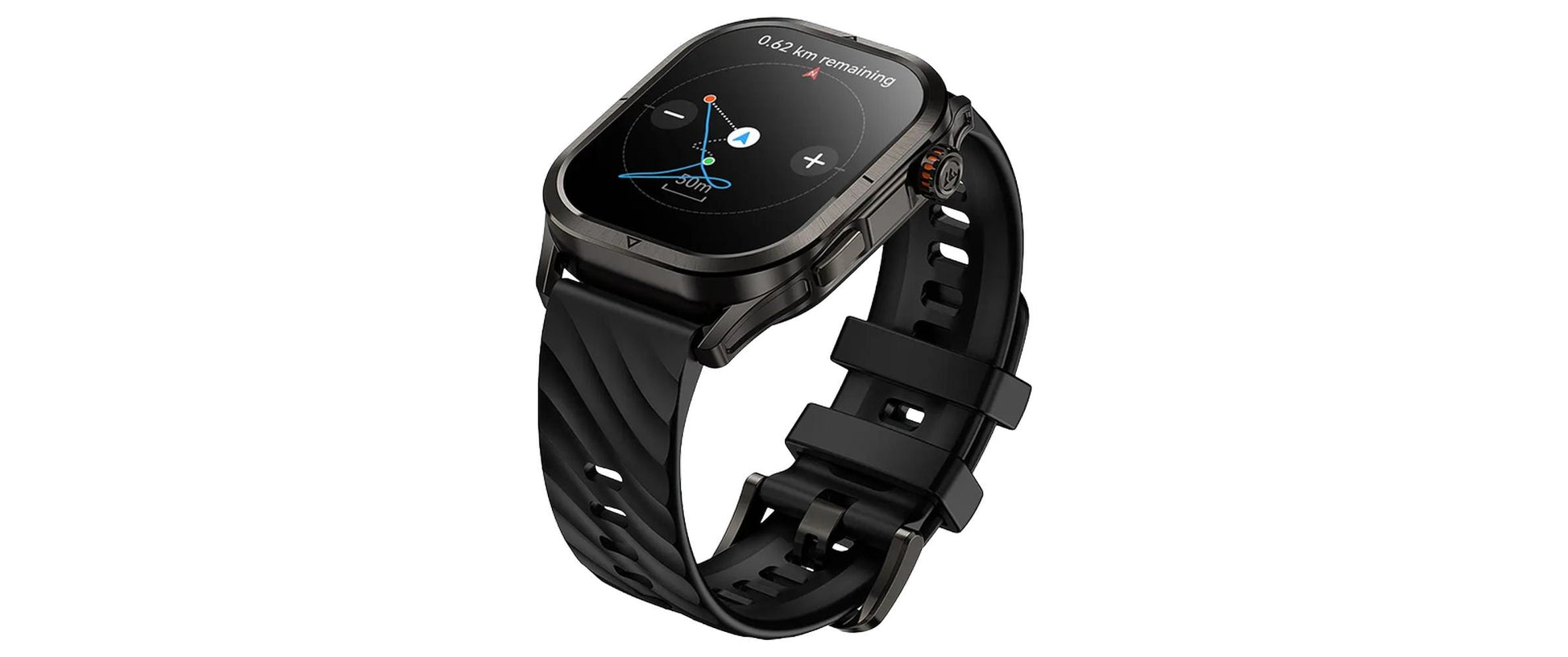 Kospet MAGIC P10 – Smartwatch – 40,8 mm, 1,96" AMOLED, GPS, IP69K, Schwarz