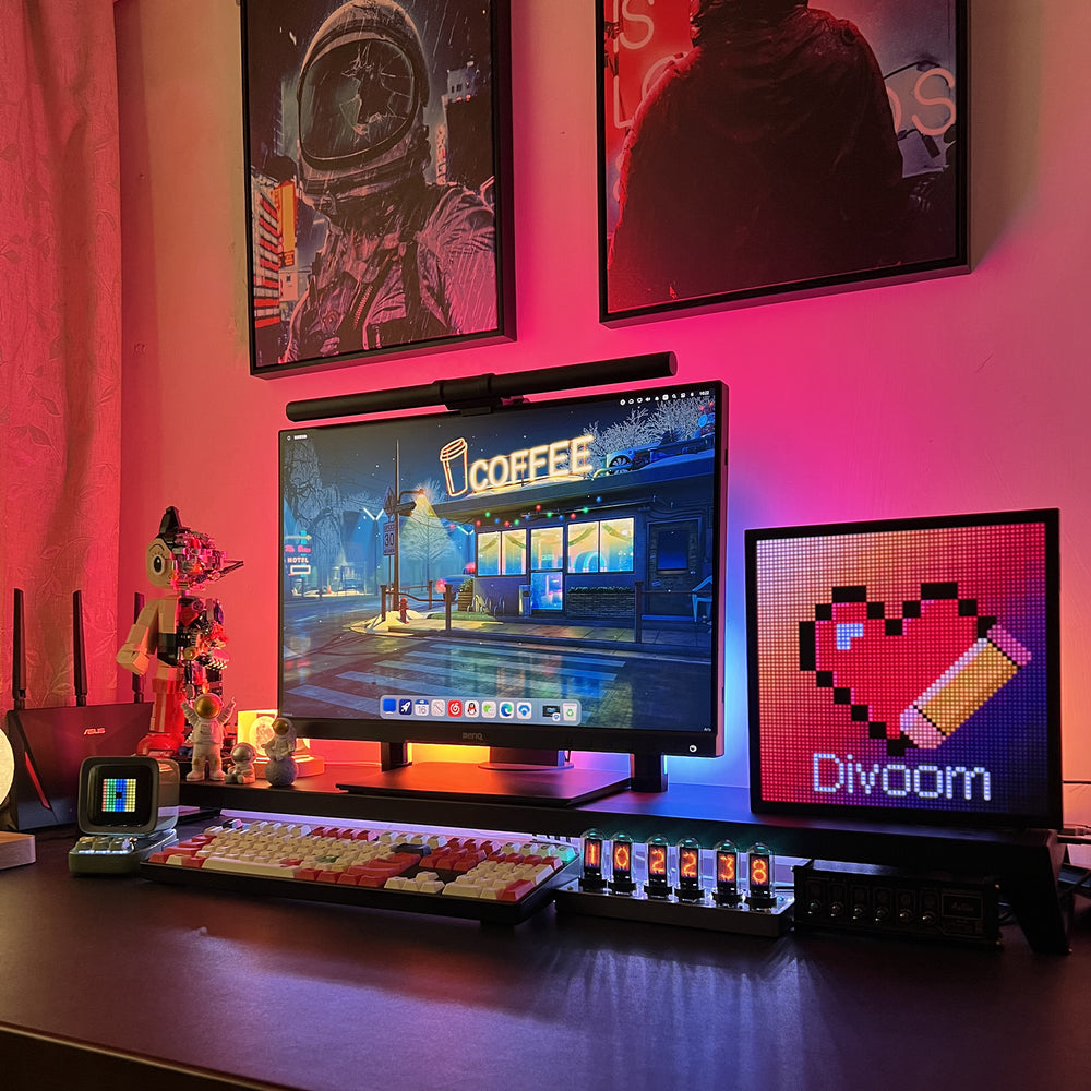 Divoom Pixoo 64 Pixel-Display – WLAN – Schwarz
