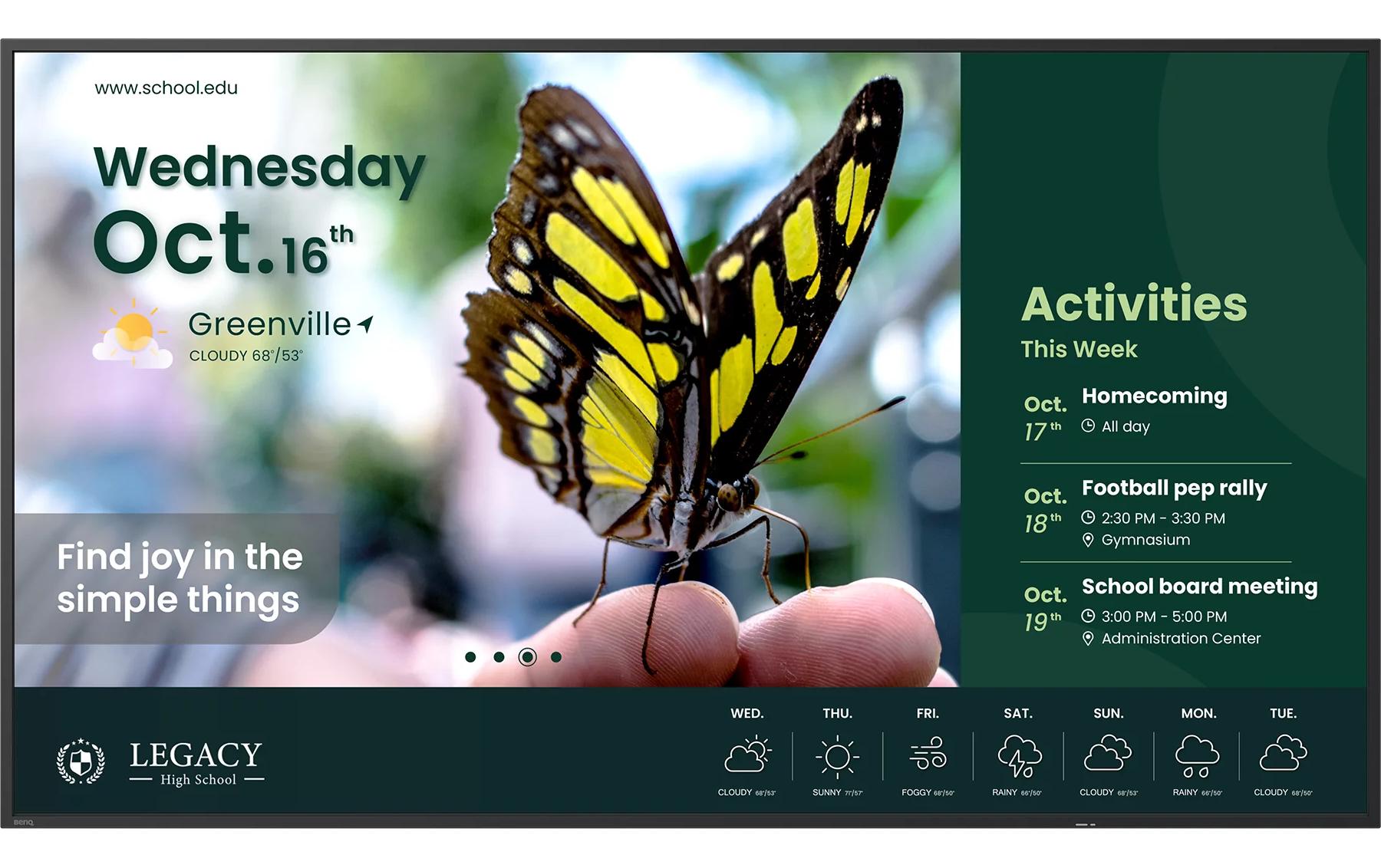 BenQ ST6504 – Signage-Display, 65", Ultra HD 4K, 350 cd/m²
