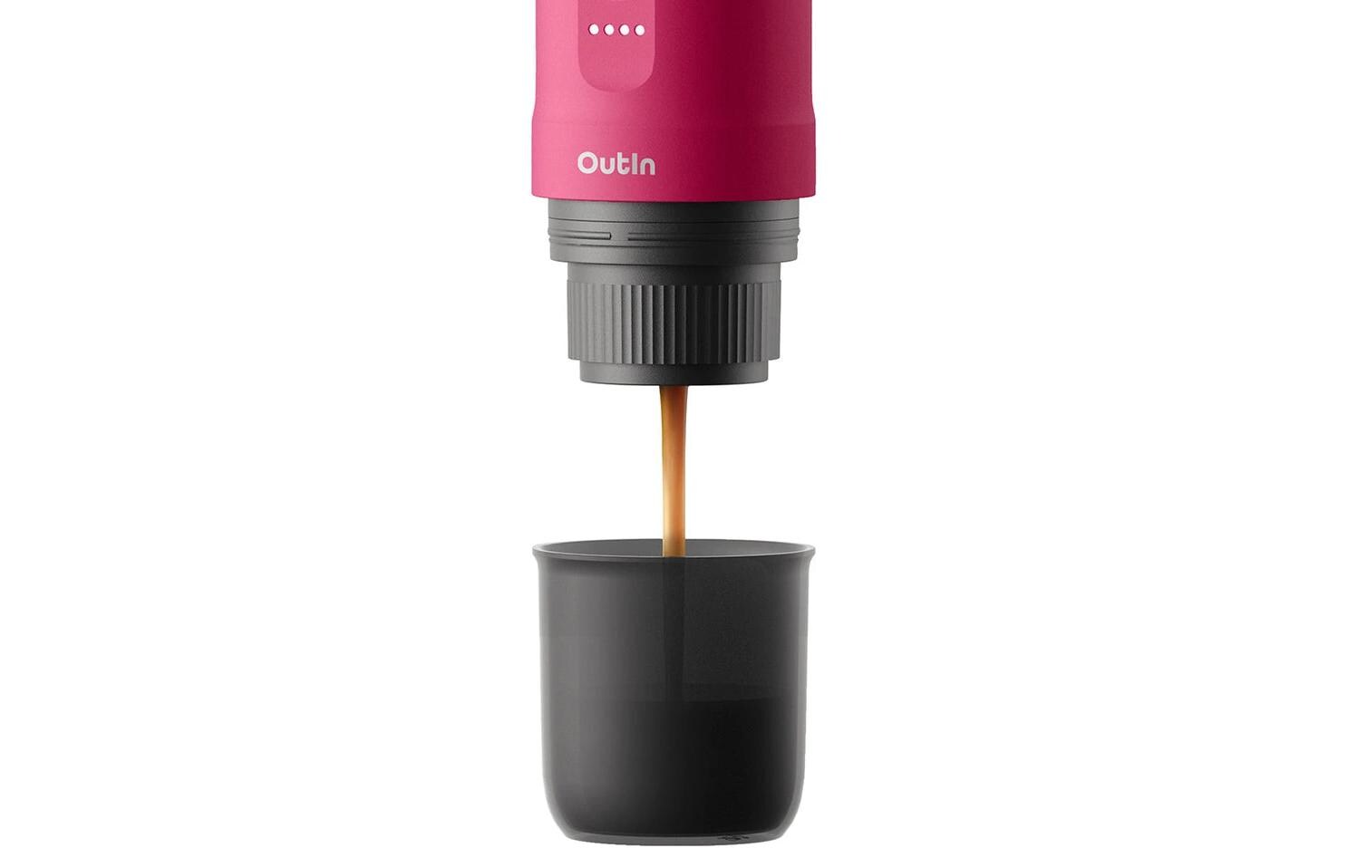 Outin Nano Espressomaschine (Siebträger) – 20 bar, 0,1 l, rot